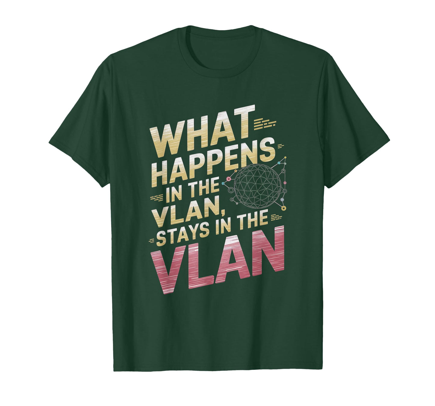 VLAN Funny Network Administrator Network Engineer Computer T-Shirt