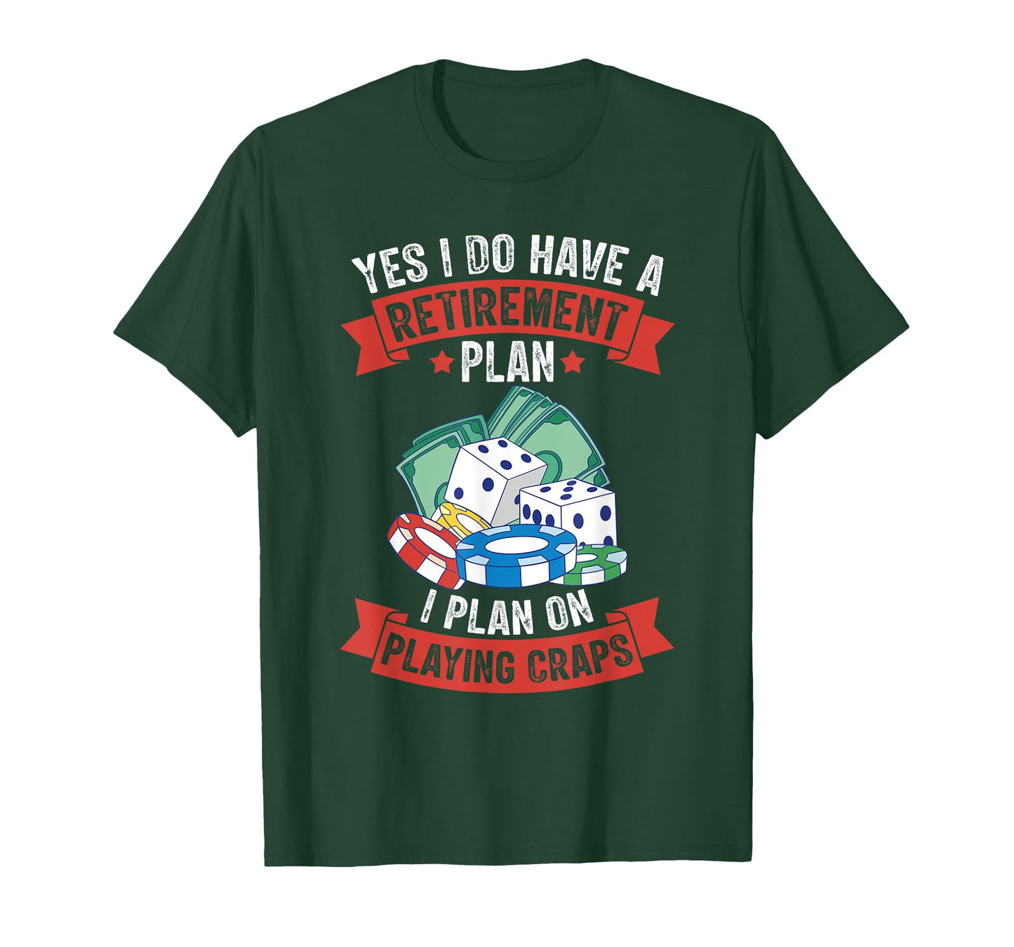 Craps Table Crapshooting Strategy Rules Game Dice Board T-Shirt
