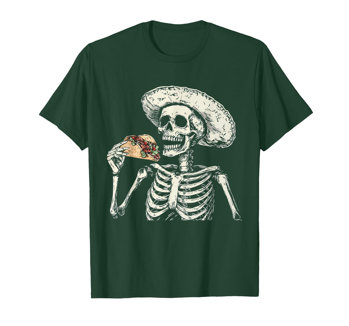 Mexican Skeleton Taco Lover T-Shirt