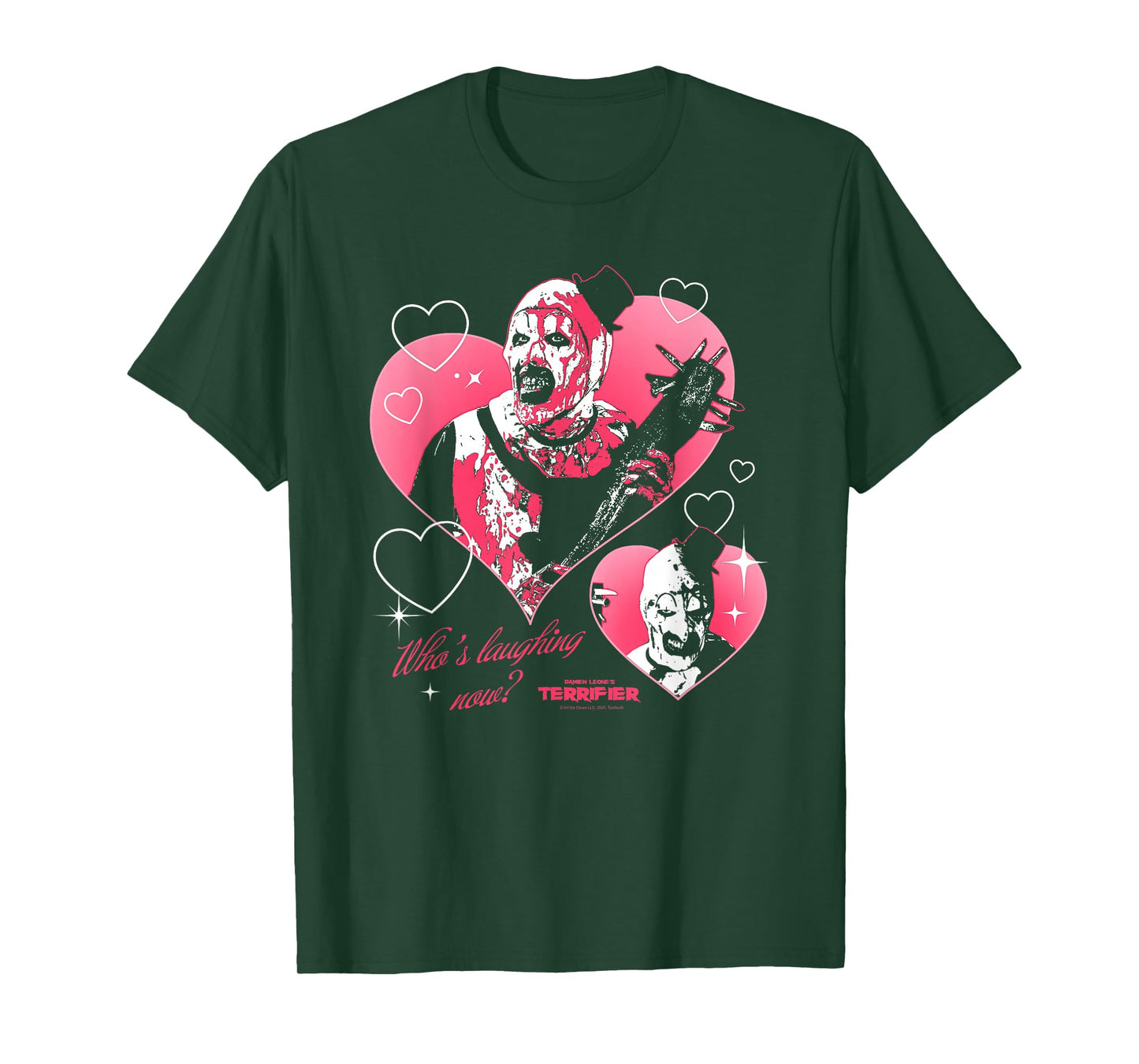 Terrifier I Heart Art Creepy Valentine's Day Horror Movie T-Shirt
