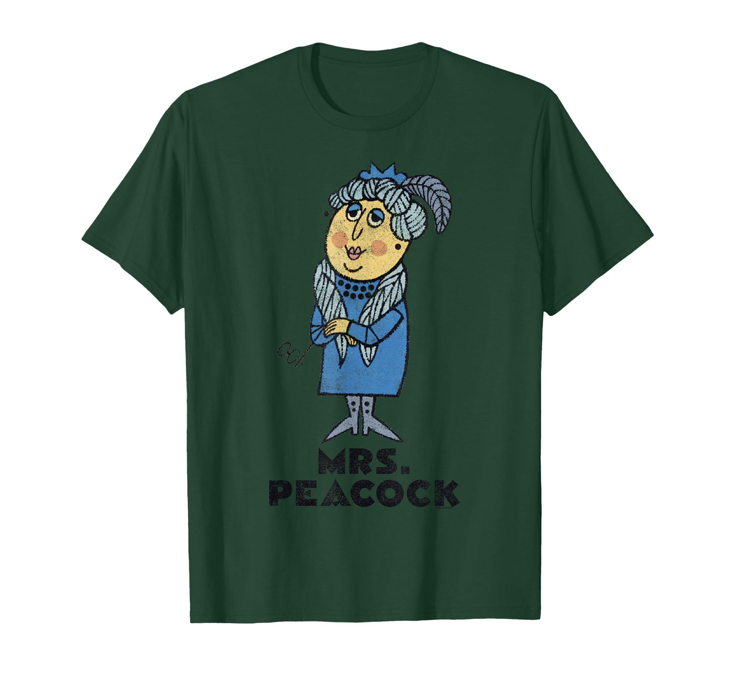 Clue Retro Mrs. Peacock Portrait T-Shirt