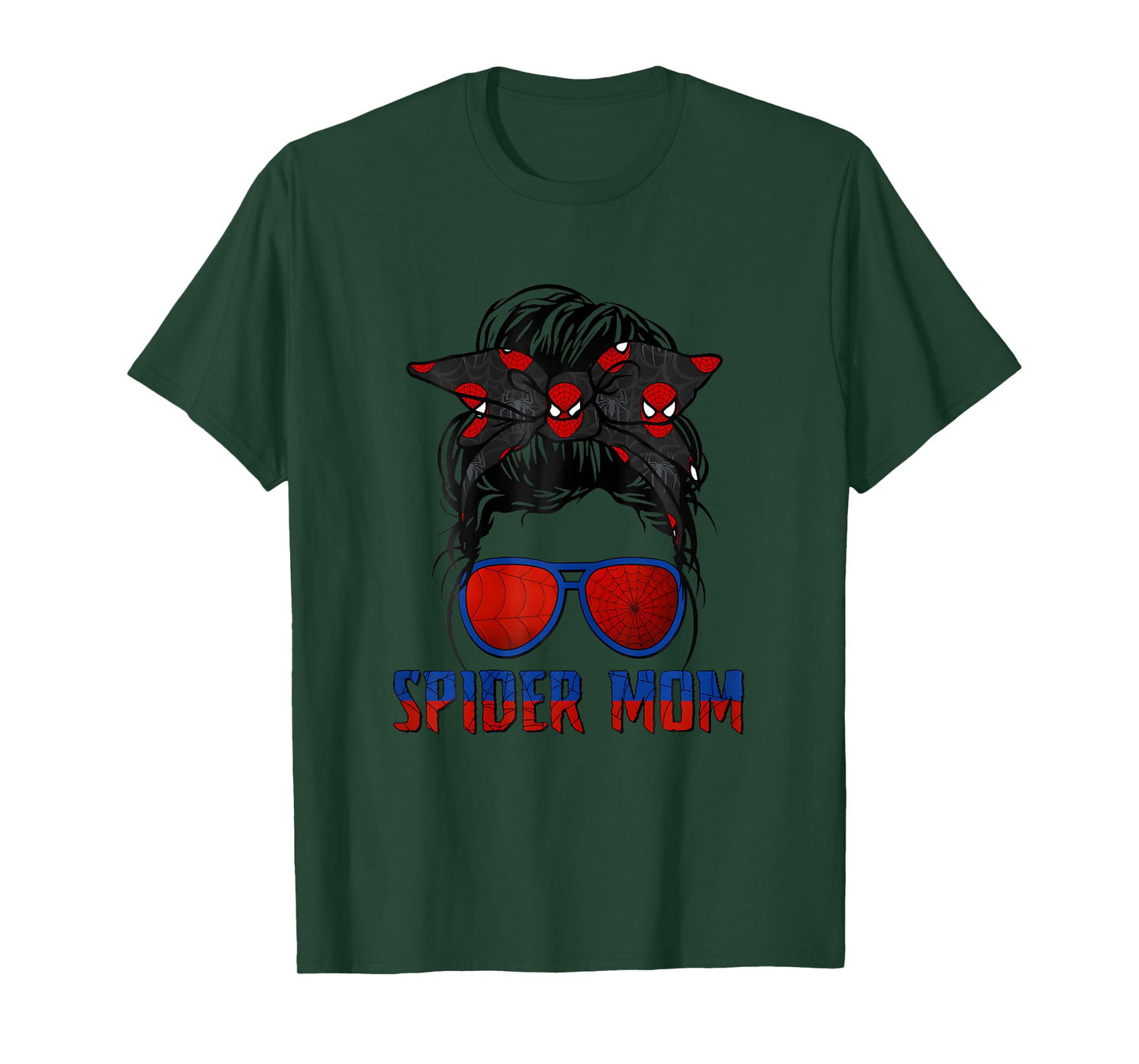 Spider Mom Mother's Day Matching Family Birthday T-Shirt