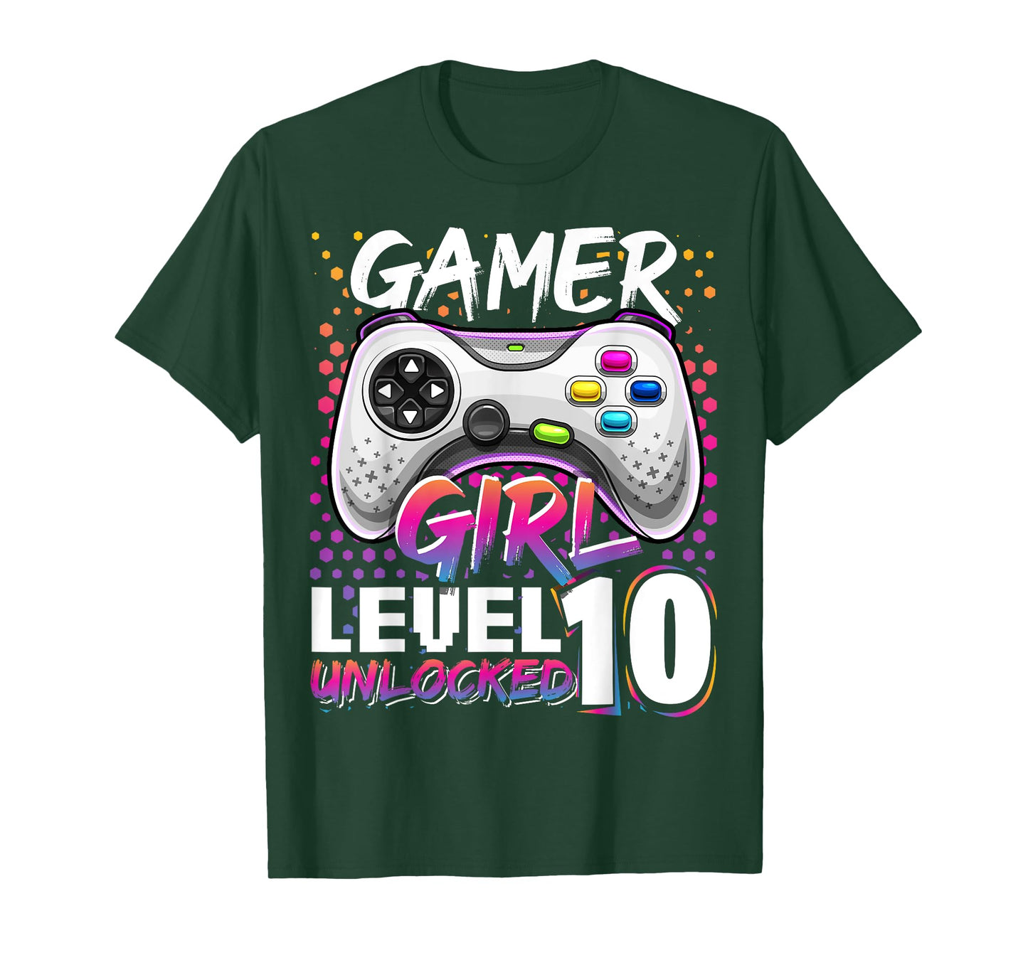 Gamer Girl Level 10 Unlocked Video Game Birthday Gift Girls T-Shirt