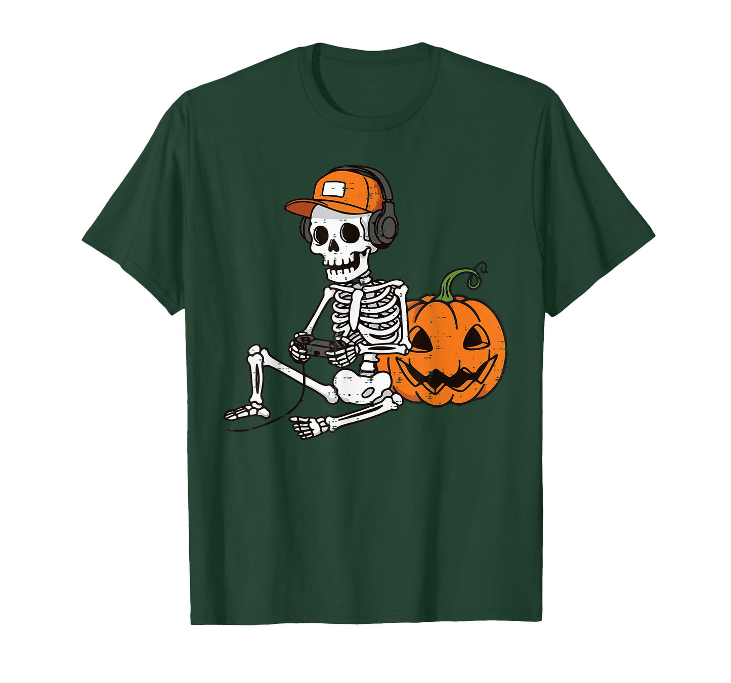 Halloween Gaming Skeleton Gamer Costume Men Boys Kids Teens T-Shirt