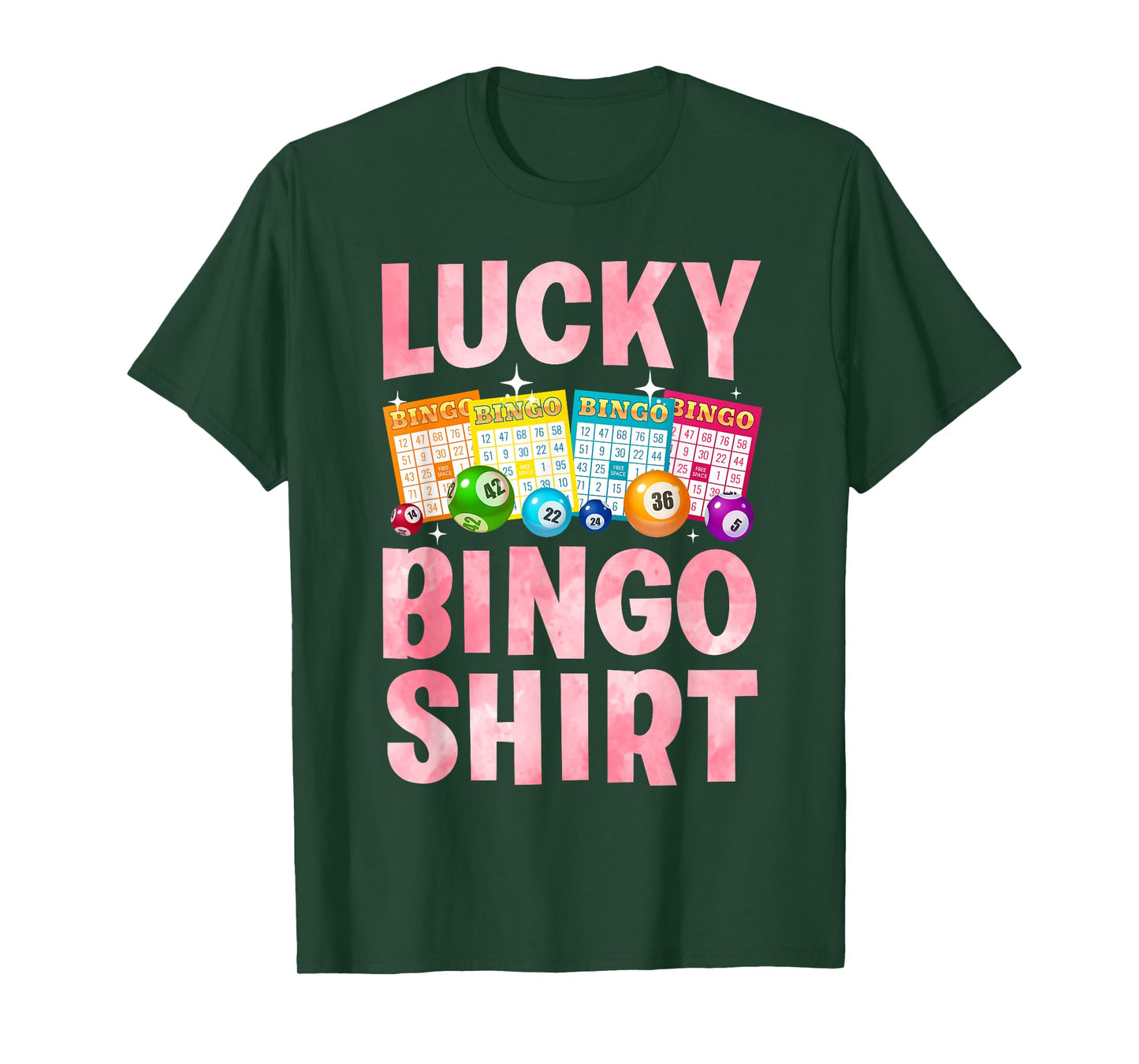 Cute Lucky Bingo Art For Men Women Game Player Bingo Lovers T-Shirt