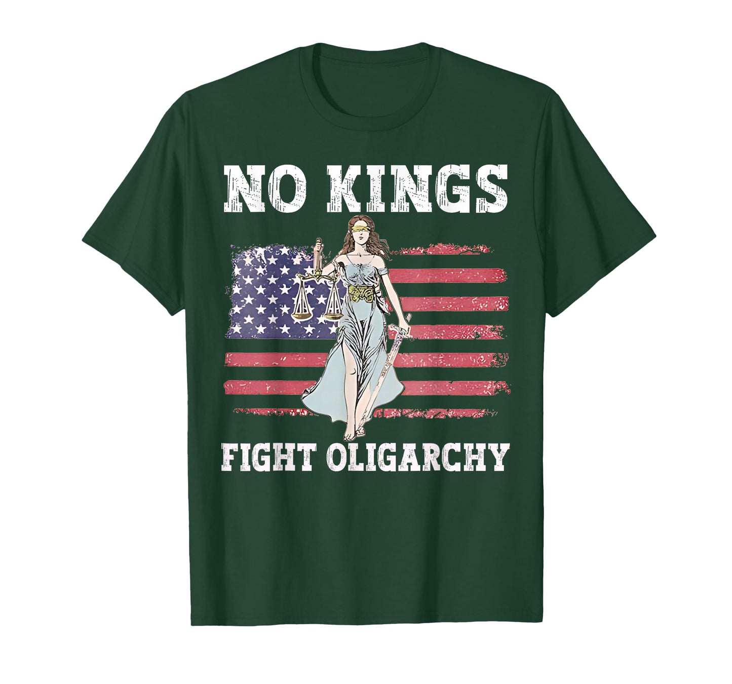 No Kings Fight Oligarchy No Kings in America Women T-Shirt
