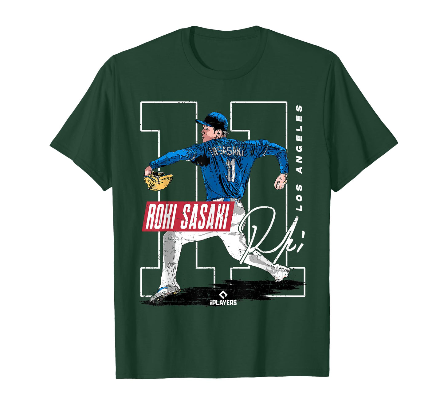 Roki Sasaki | Los Angeles D MLB Baseball Players |MLBROS202M T-Shirt
