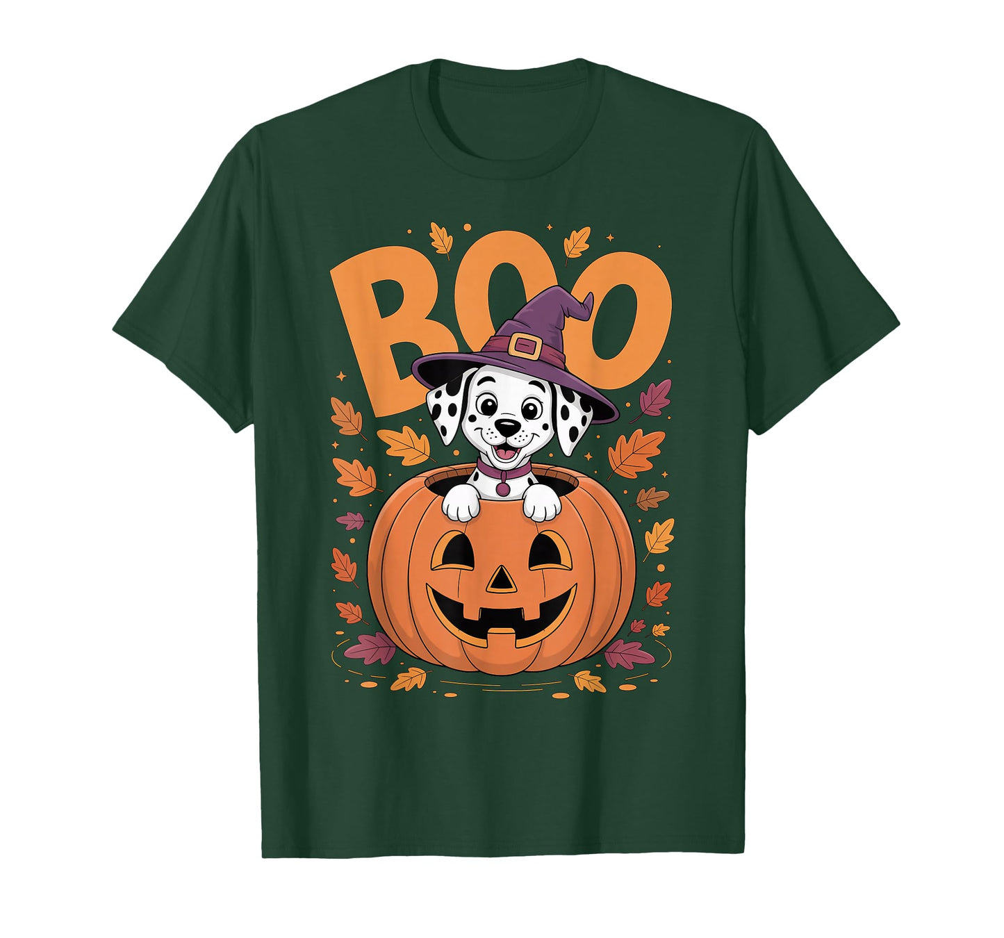 Dalmatian Costume on Pumpkin Halloween Dalmatian T-Shirt
