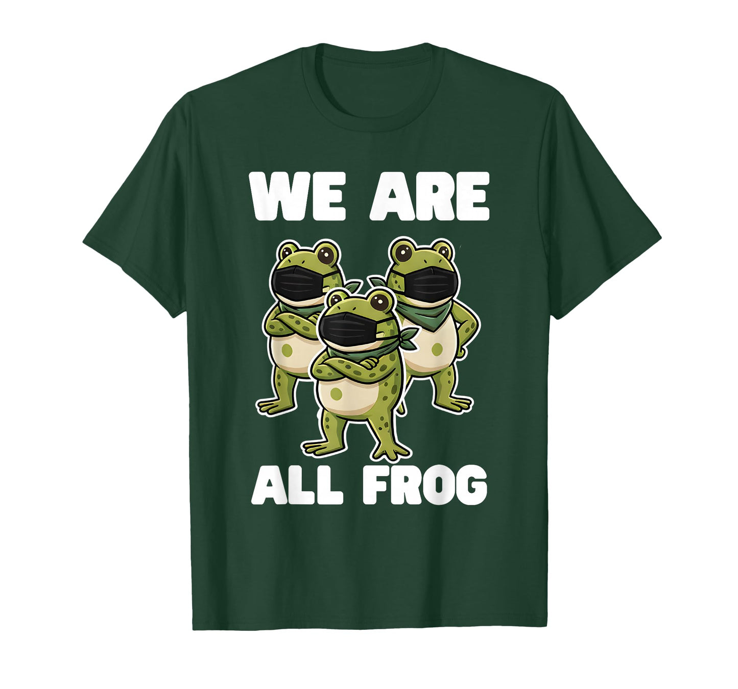 We are All Frog Frogs Together Strong Retro Portland T-Shirt