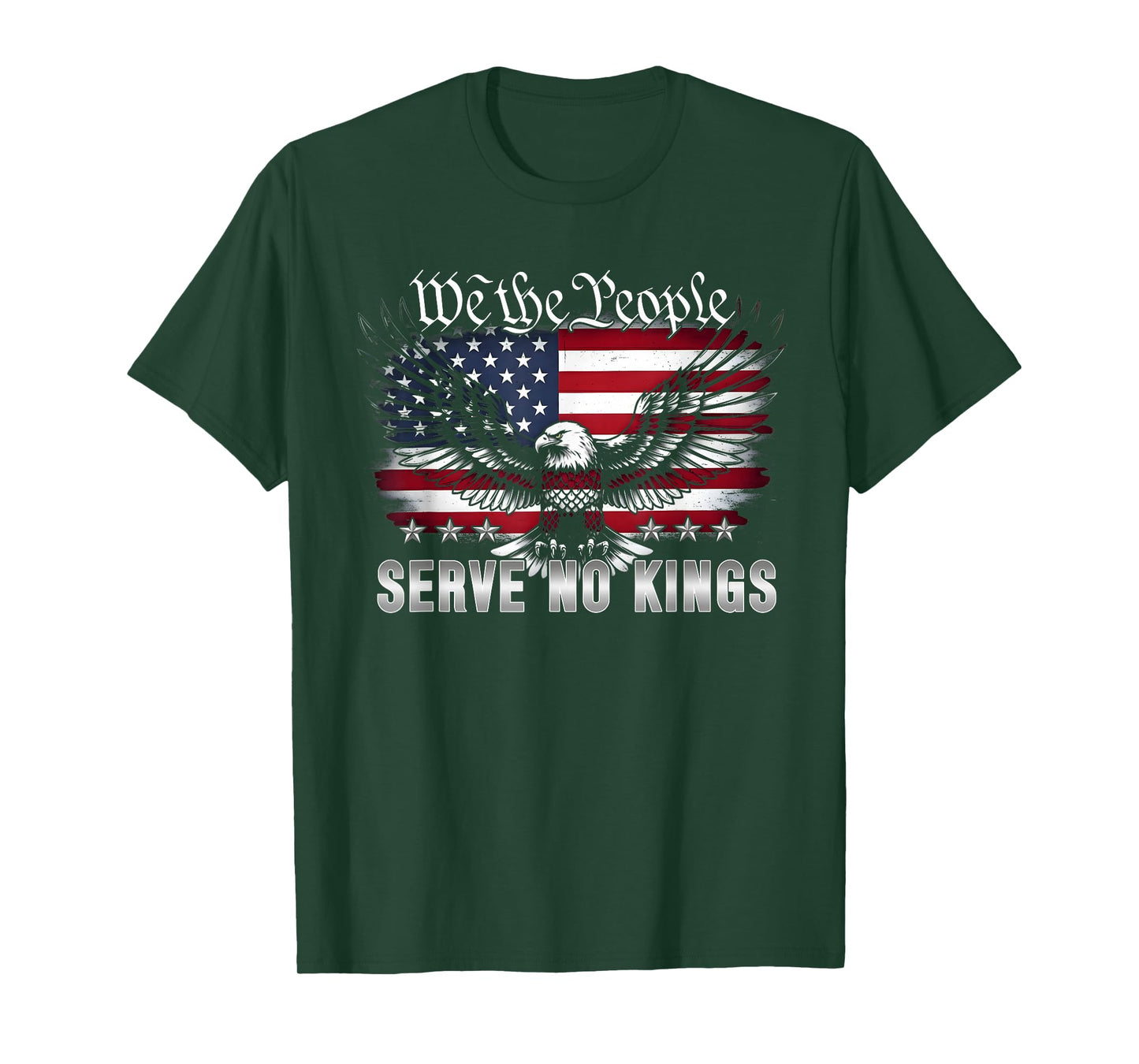 No King Patriotic Freedom America Flag Men Women Gifts T-Shirt