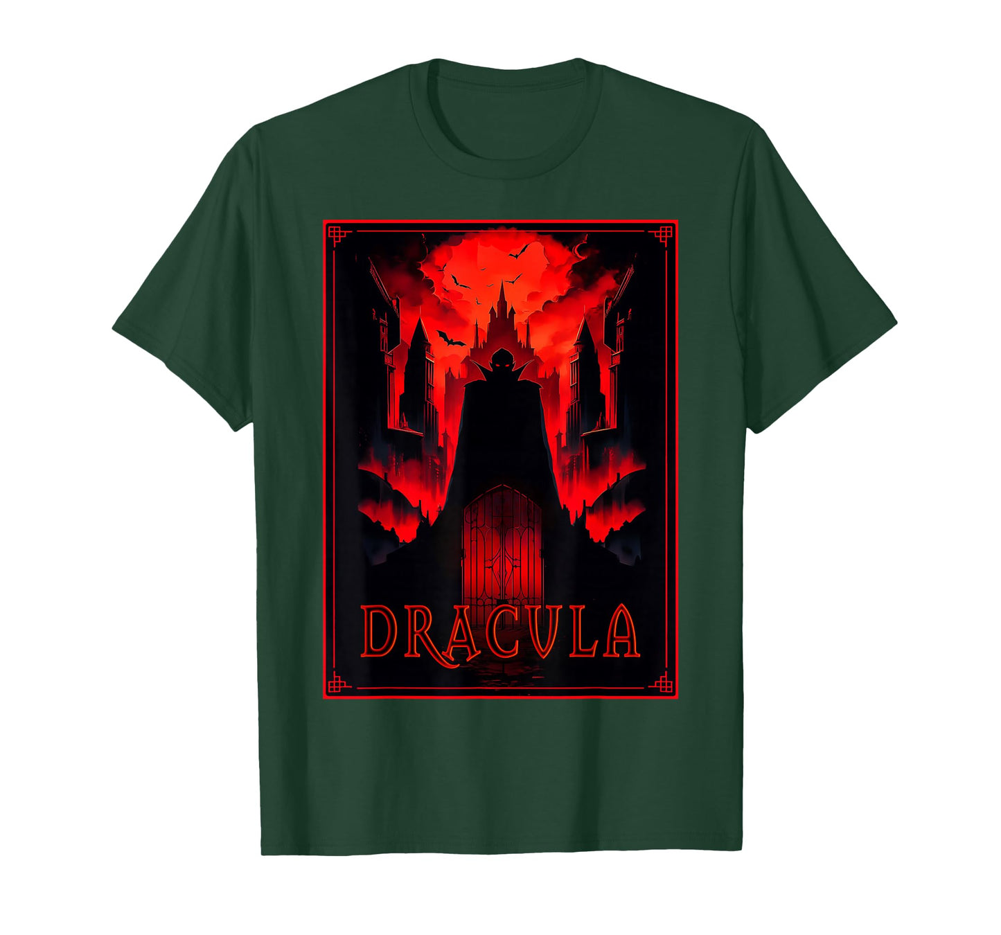 Dracula Gothic Horror Vampire Art -Halloween Vampire fans T-Shirt