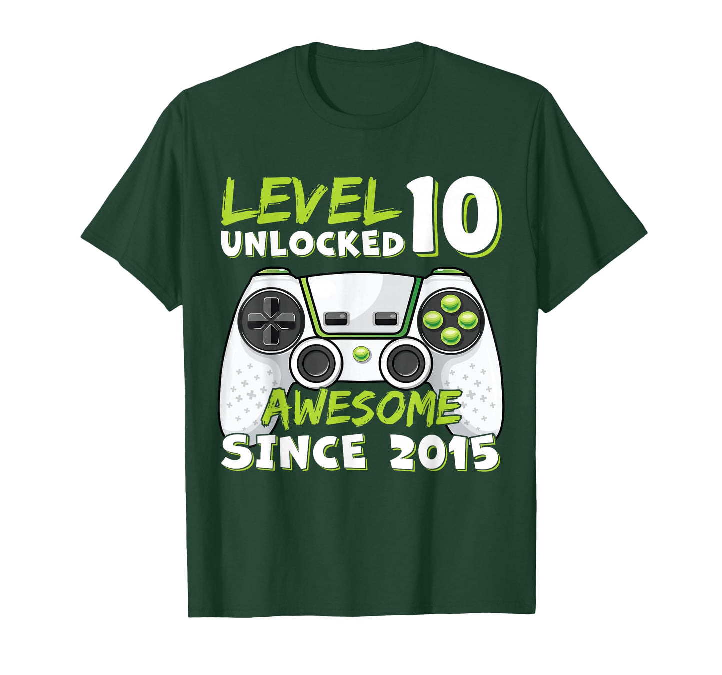 10 Year Old BDay Decorations Son Boy 10yr 2015 10th Birthday T-Shirt