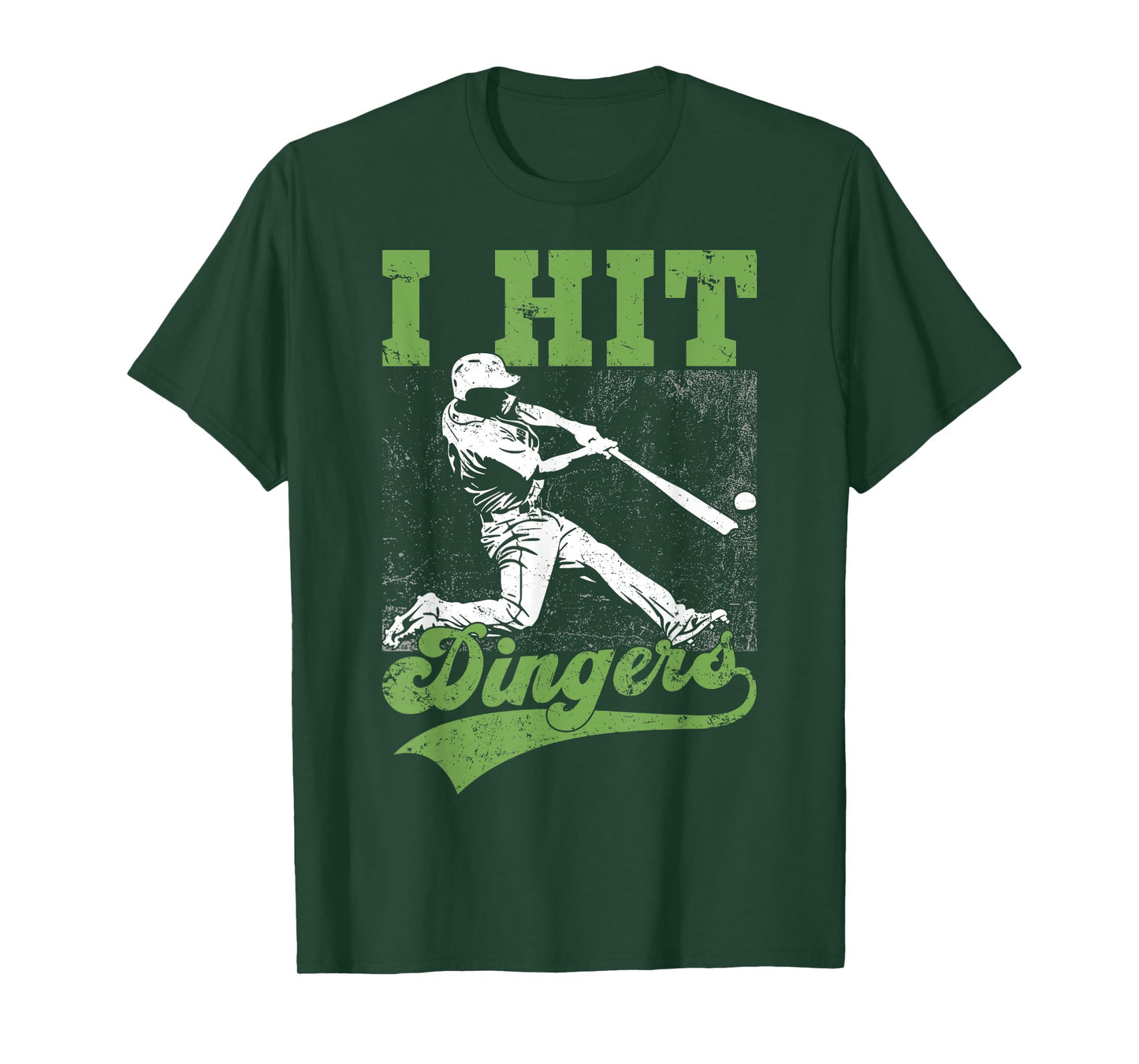 I Hit Dingers Gifts For A Baseball Fan Shirt Funny Gift T-Shirt