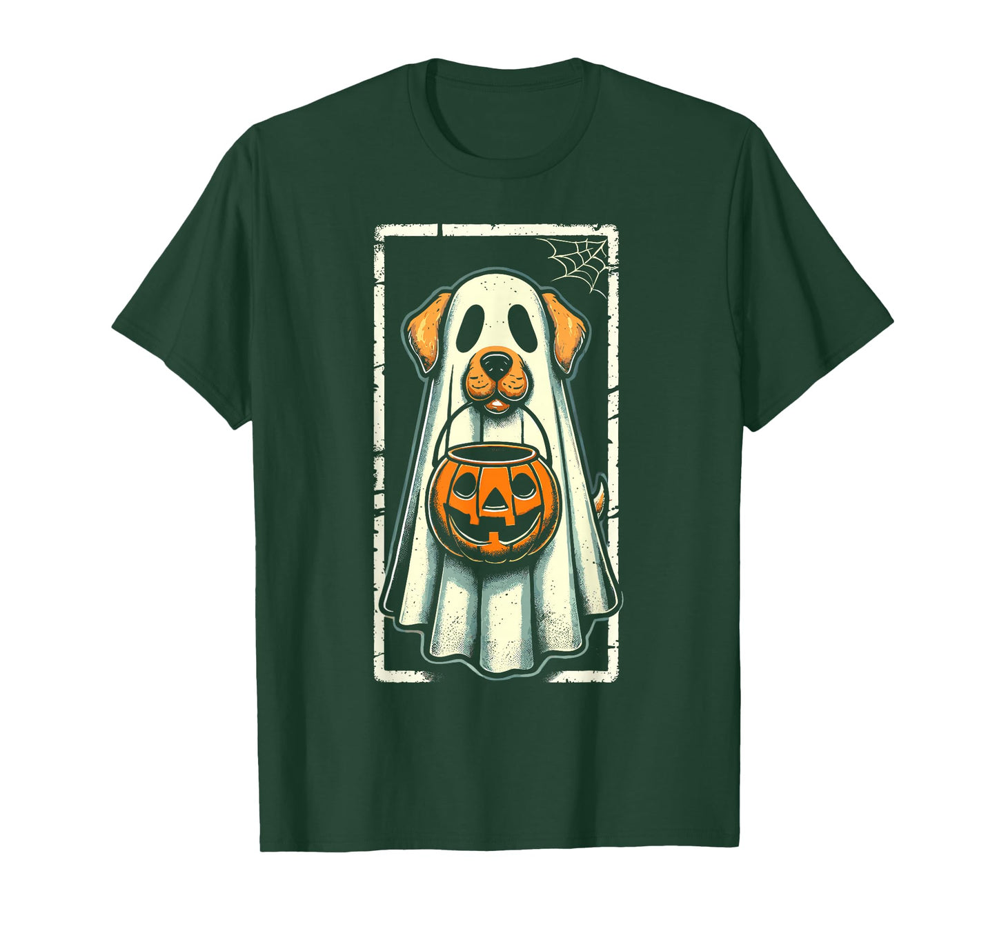 Cute Dog Men Women Kids Boys Girls Halloween Funny Ghost T-Shirt