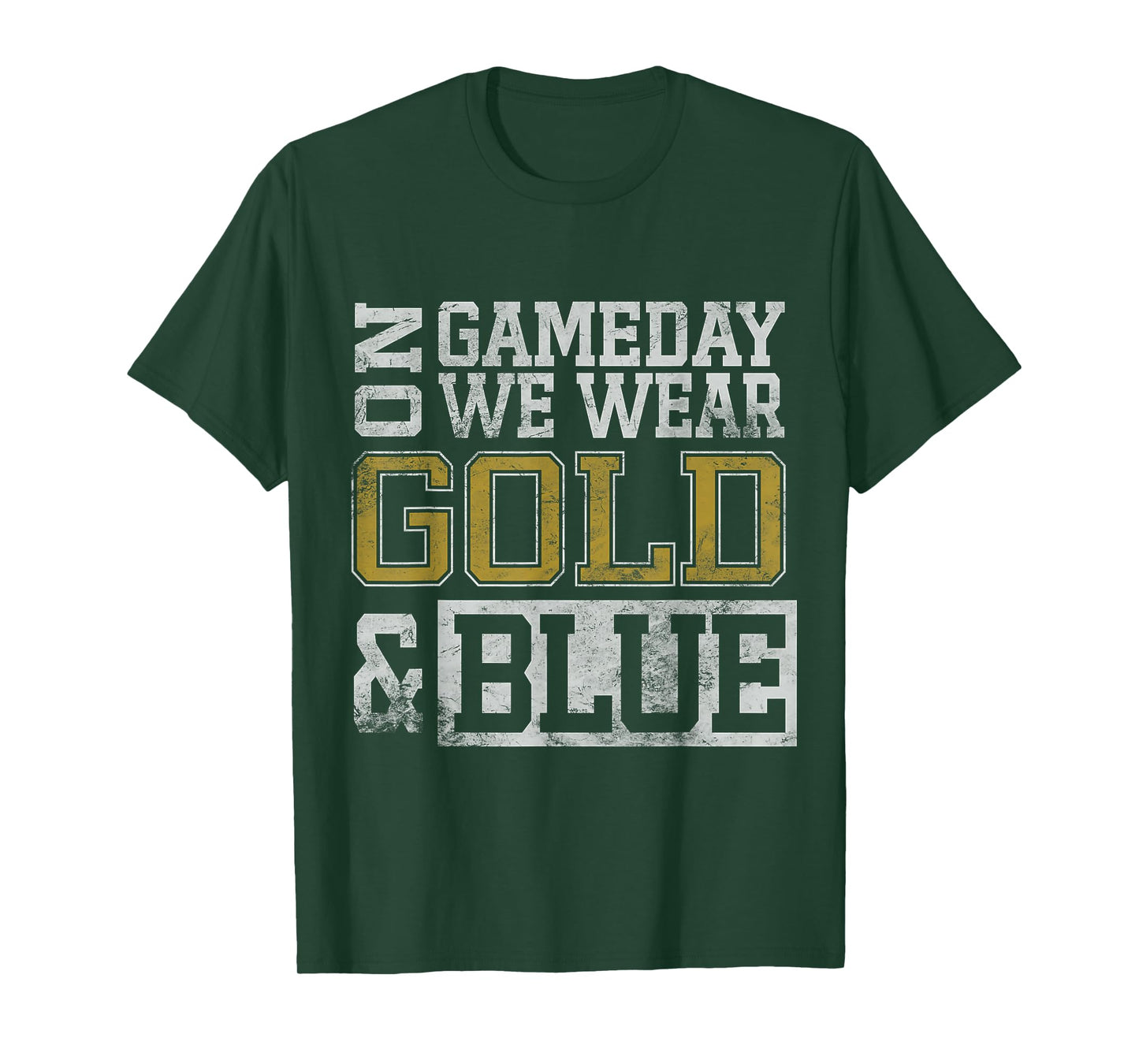 Blue Gold Game Day Group School Tournament Team Cheerleaders T-Shirt