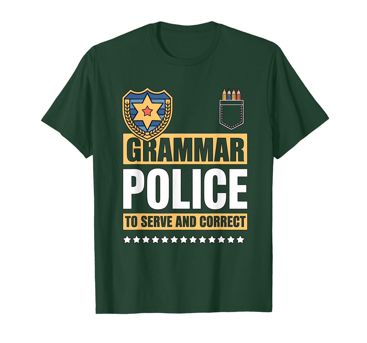Grammar Police Costume Halloween English Language Joke T-Shirt