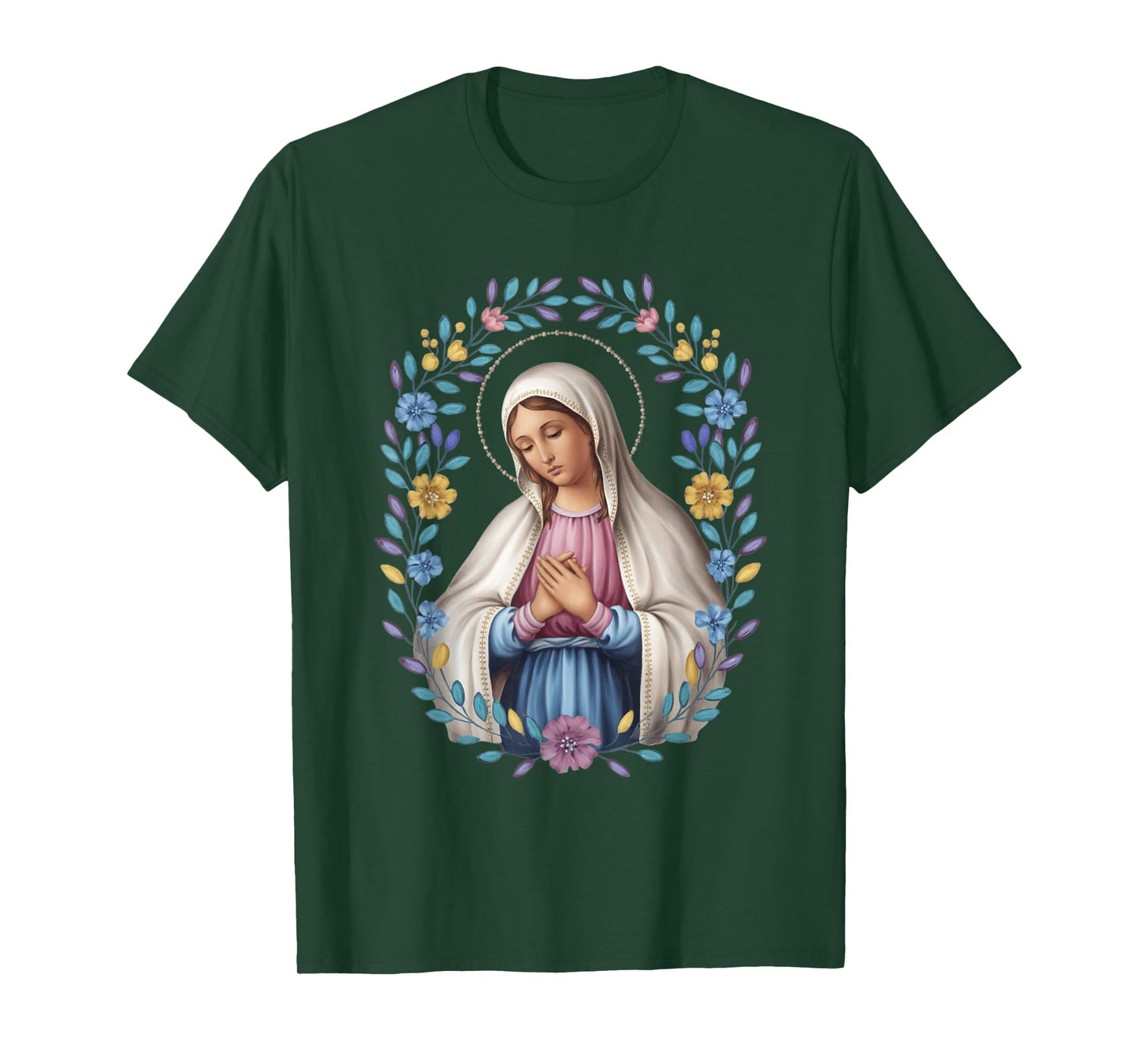 Mary Catholic Saint Men Women Kids Faith T-Shirt