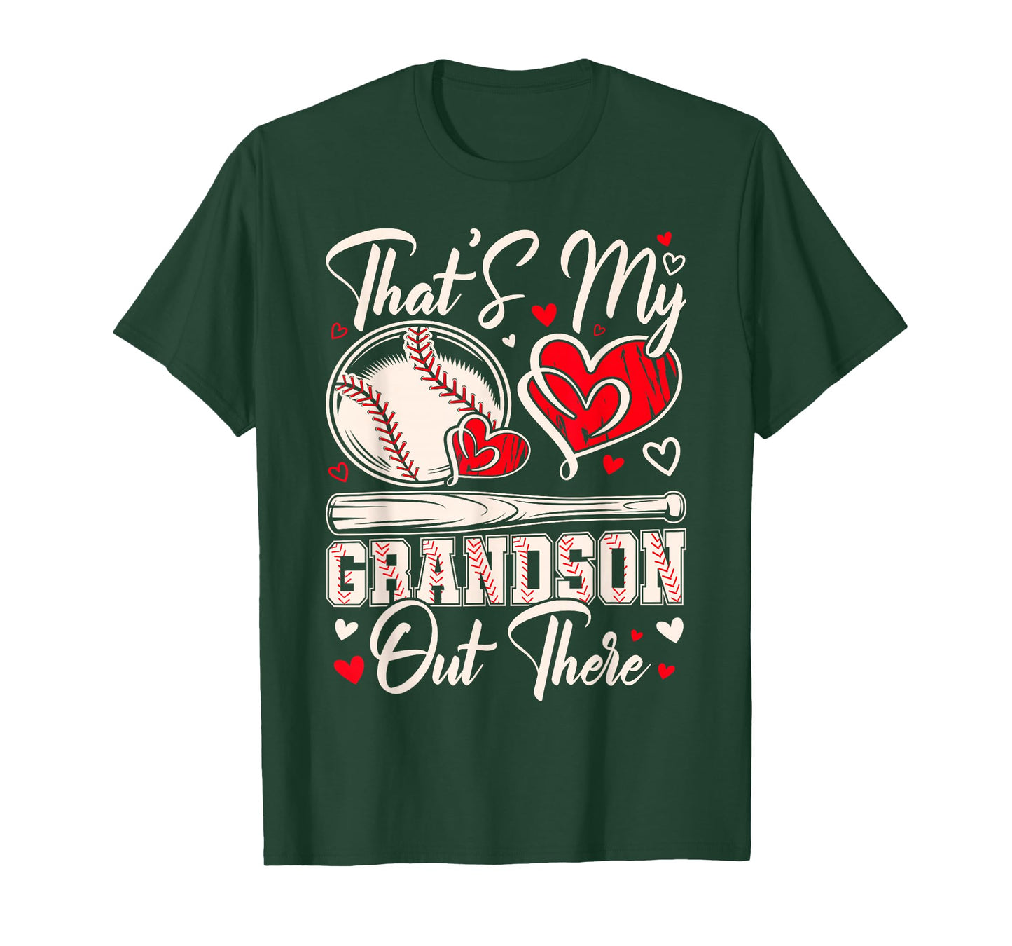 That's My Grandson Out There Baseball Grandma Mothers Day T-Shirt