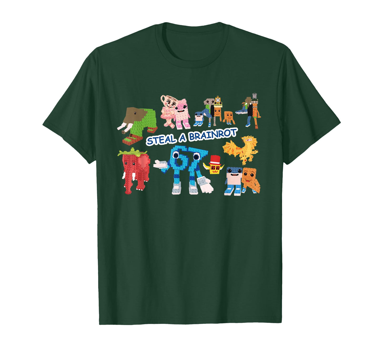 Steal a Brain Rot Shirt Funny Gamer Meme for Kids T-Shirt