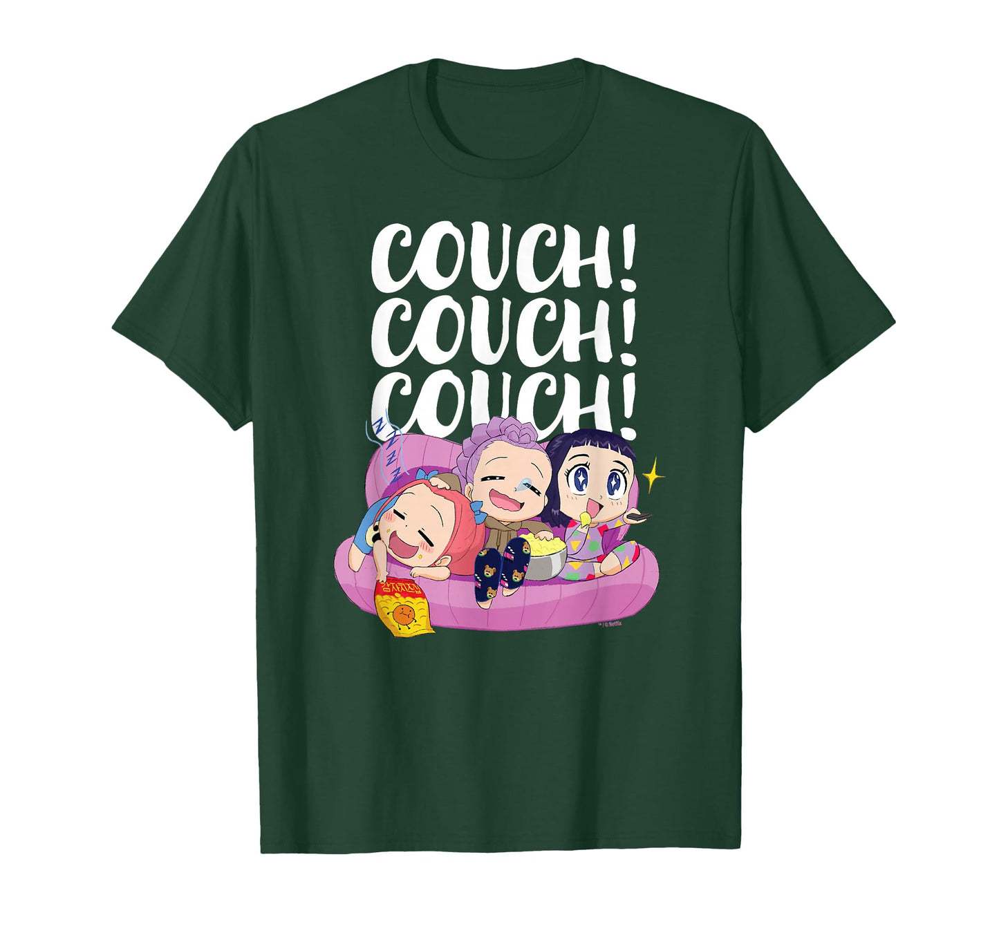 Kpop Demon Hunters Couch! Couch! Couch! Officially Licensed T-Shirt