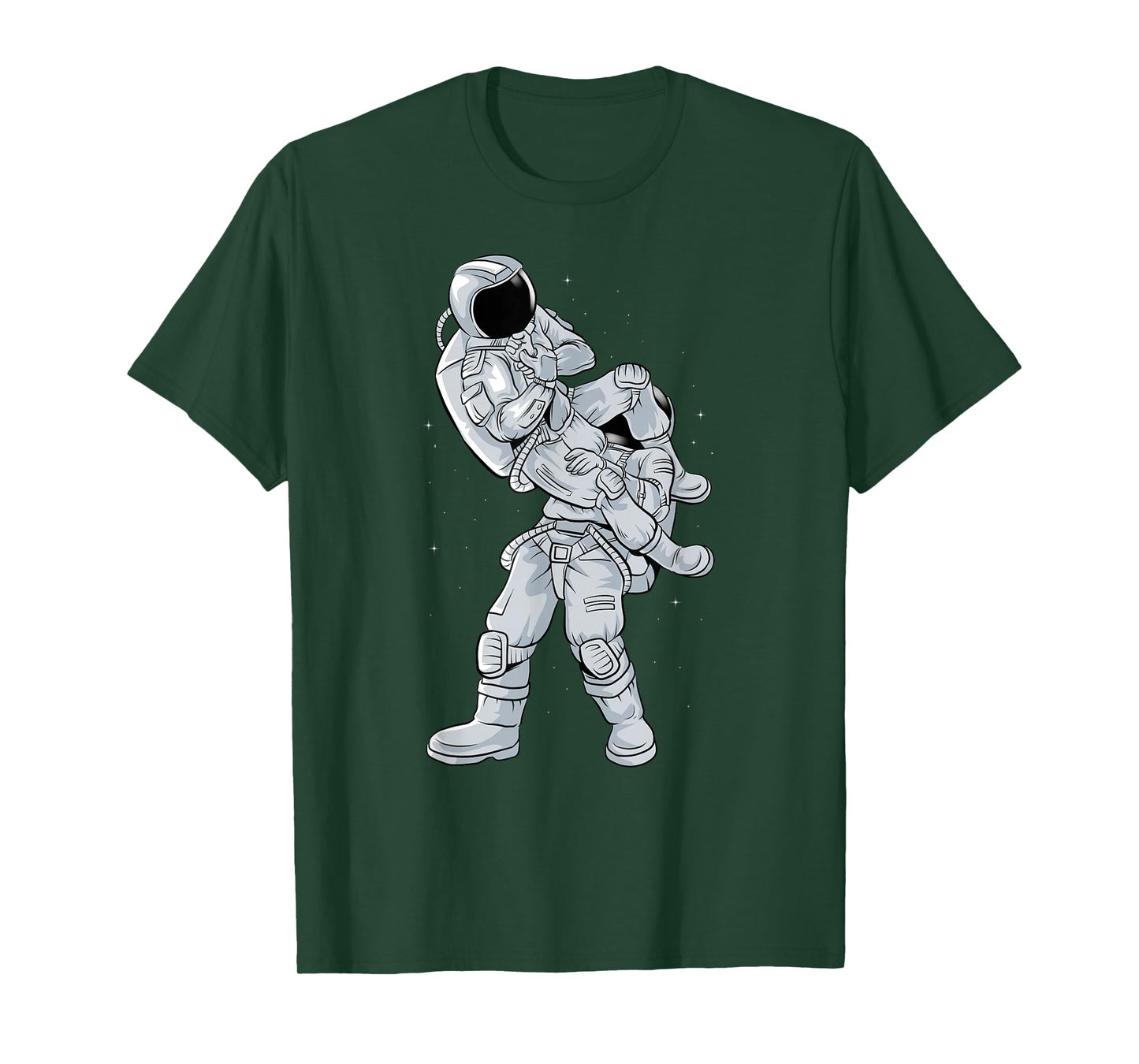 Galaxy BJJ Astronaut Flying Armbar Jiu-Jitsu T-Shirt