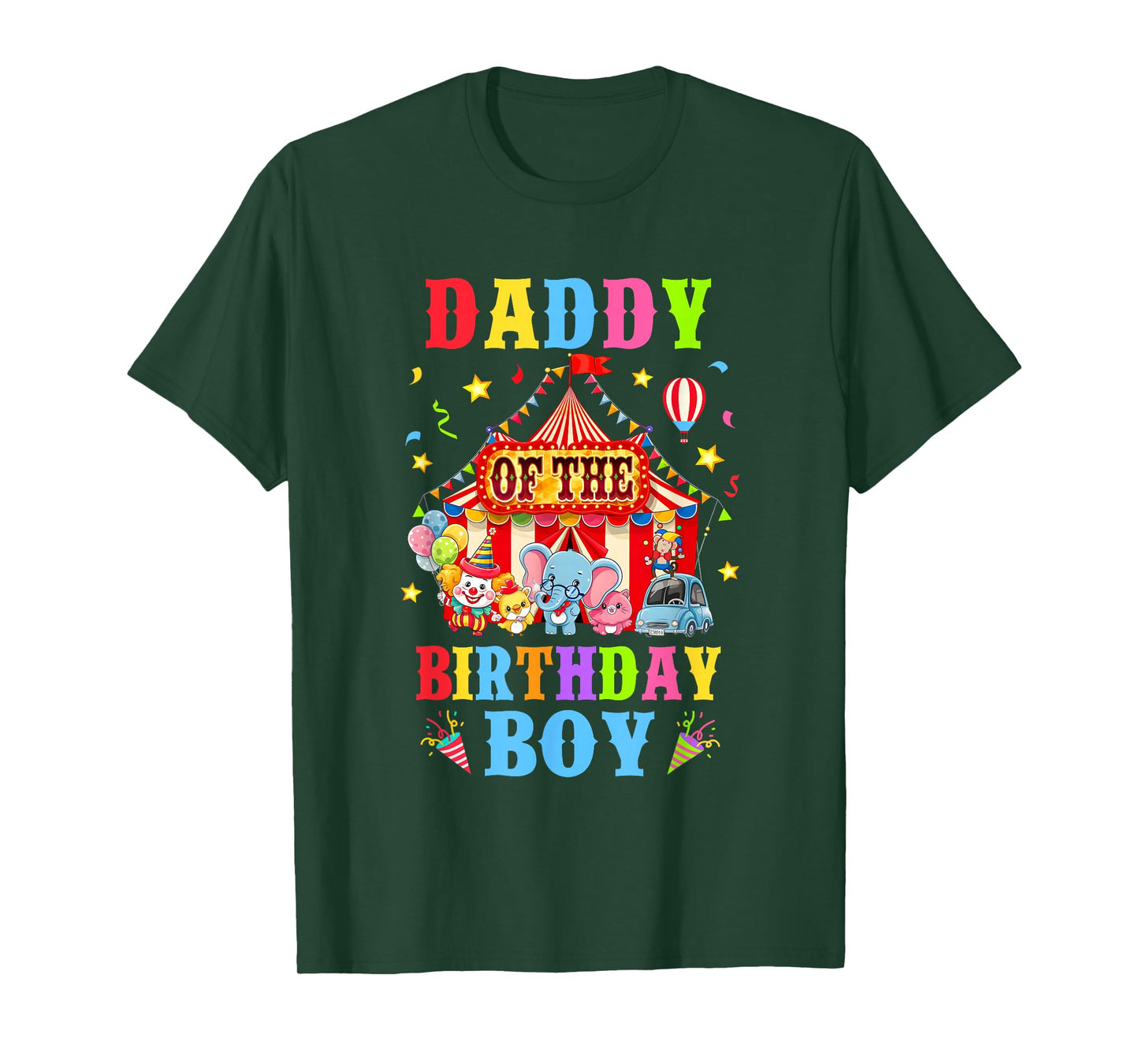 Daddy Of The Birthday For Boy Circus Carnival Theme Party T-Shirt