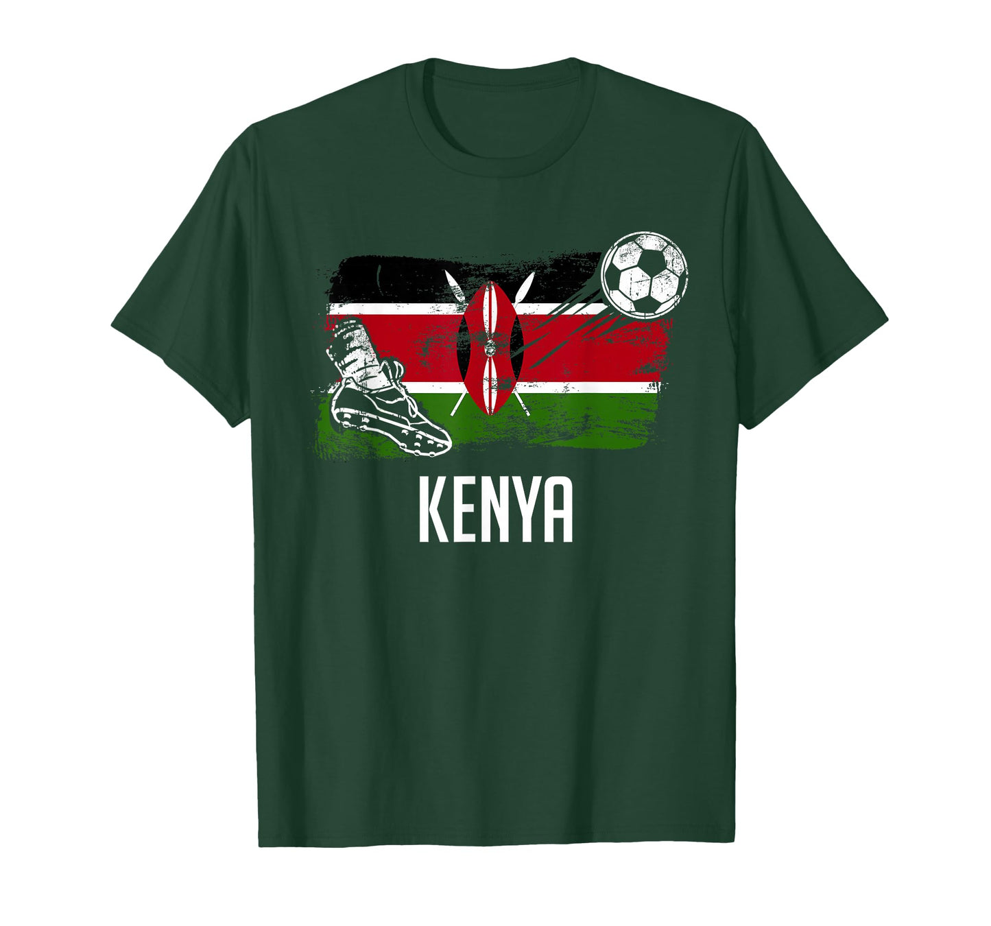 Kenya Flag Jersey Kenyan Soccer Team Kenyan T-Shirt