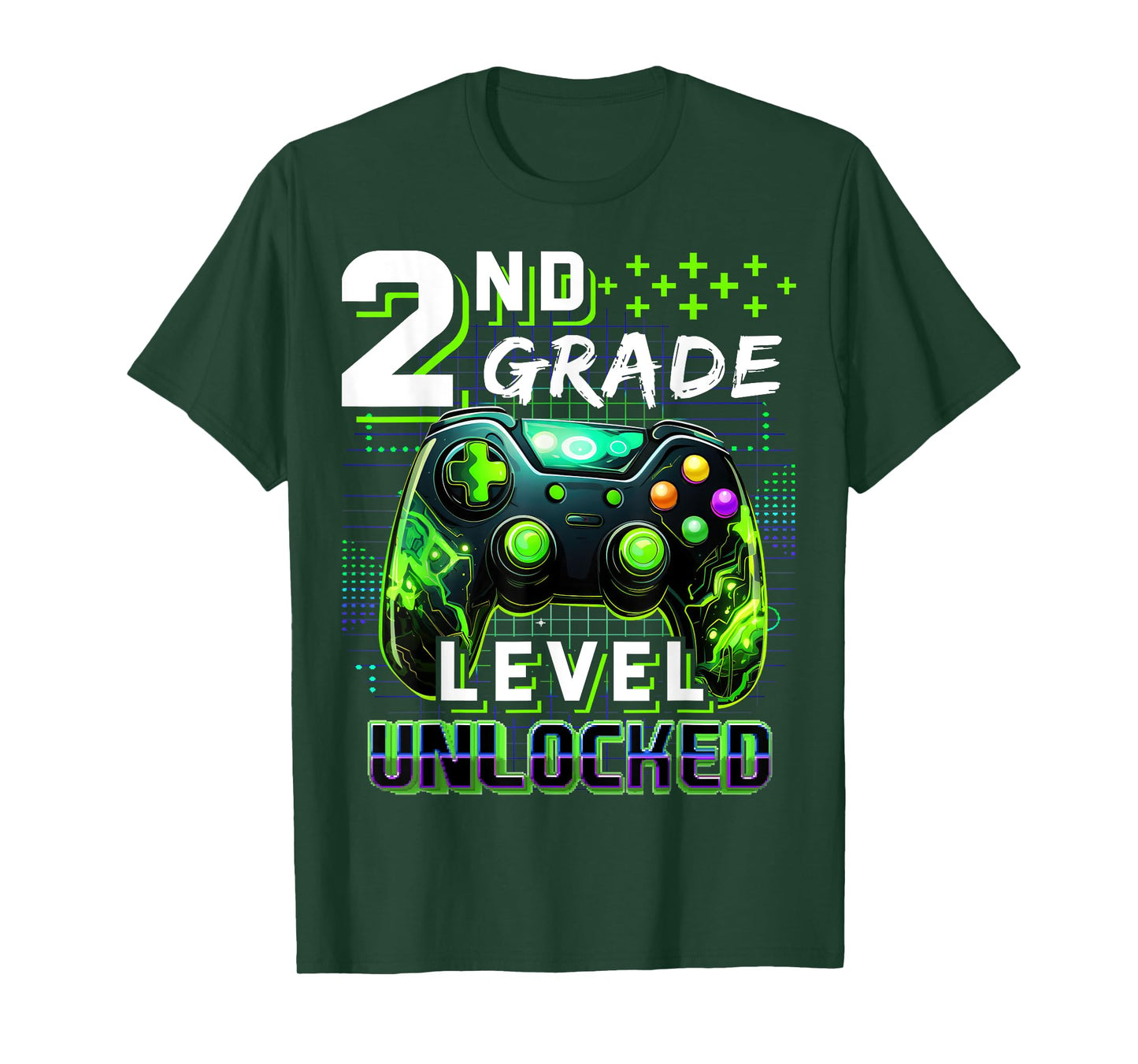 Back to School 2nd Grade Boys Gamer First Day School Level T-Shirt