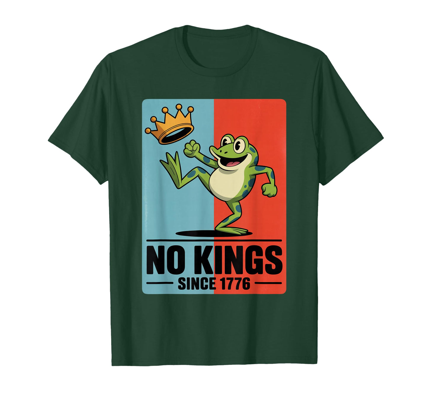 Resist No Kings Portland Frog Protest T-Shirt