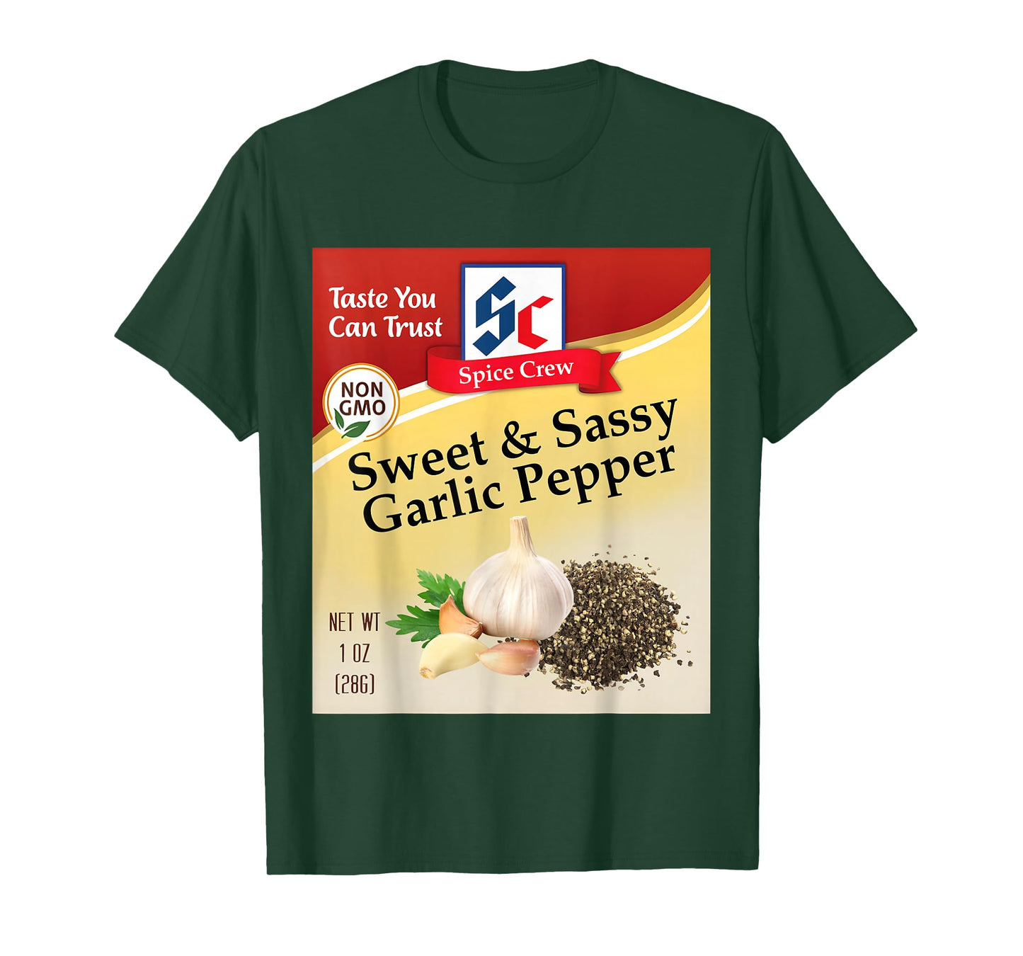 Sweet & Sassy Garlic Pepper Condiment Spice Group Matching T-Shirt