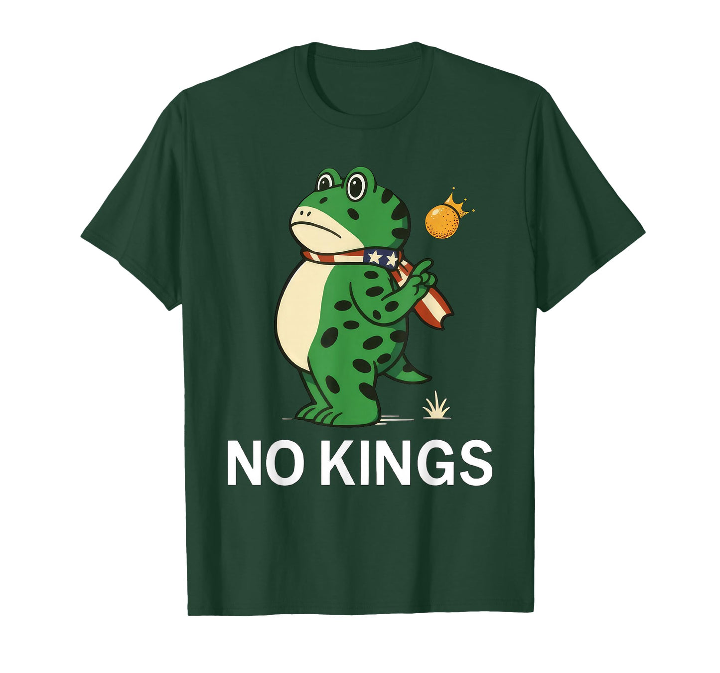 Frog No Kings Shirt Men Women No Kings in America T-Shirt