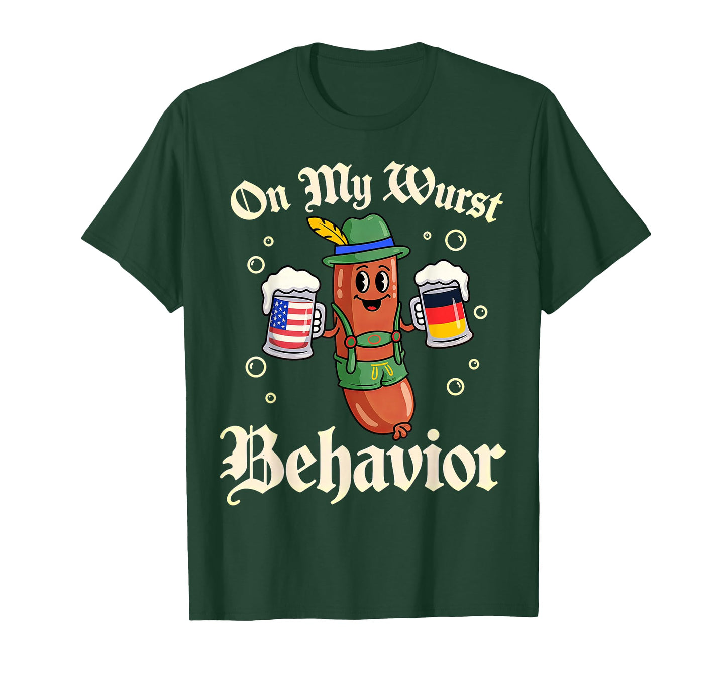 Oktoberfest On My Wurst Behavior T-Shirt
