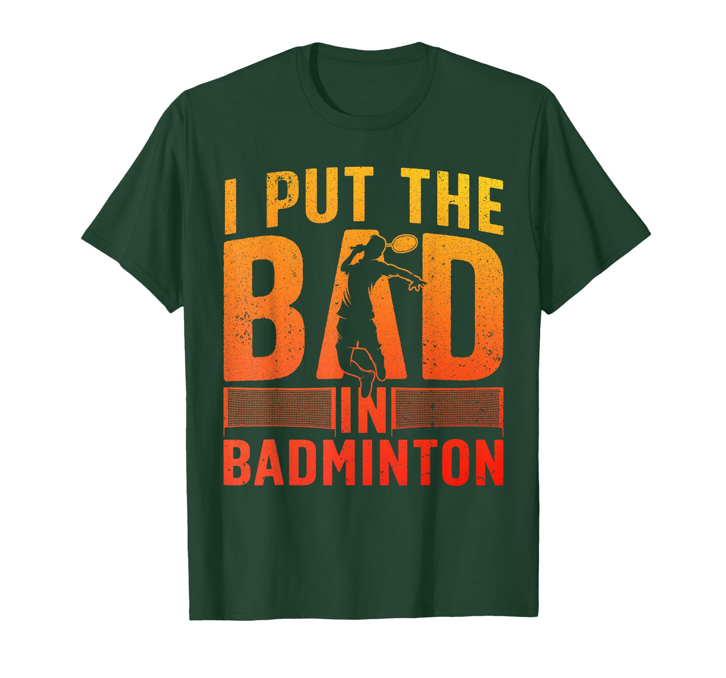 Funny Badminton Design For Men Women Kids Badminton Player T-Shirt