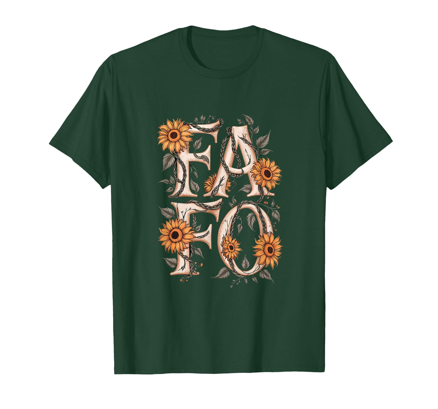 FAFO Flower FAFO Acronym T-Shirt