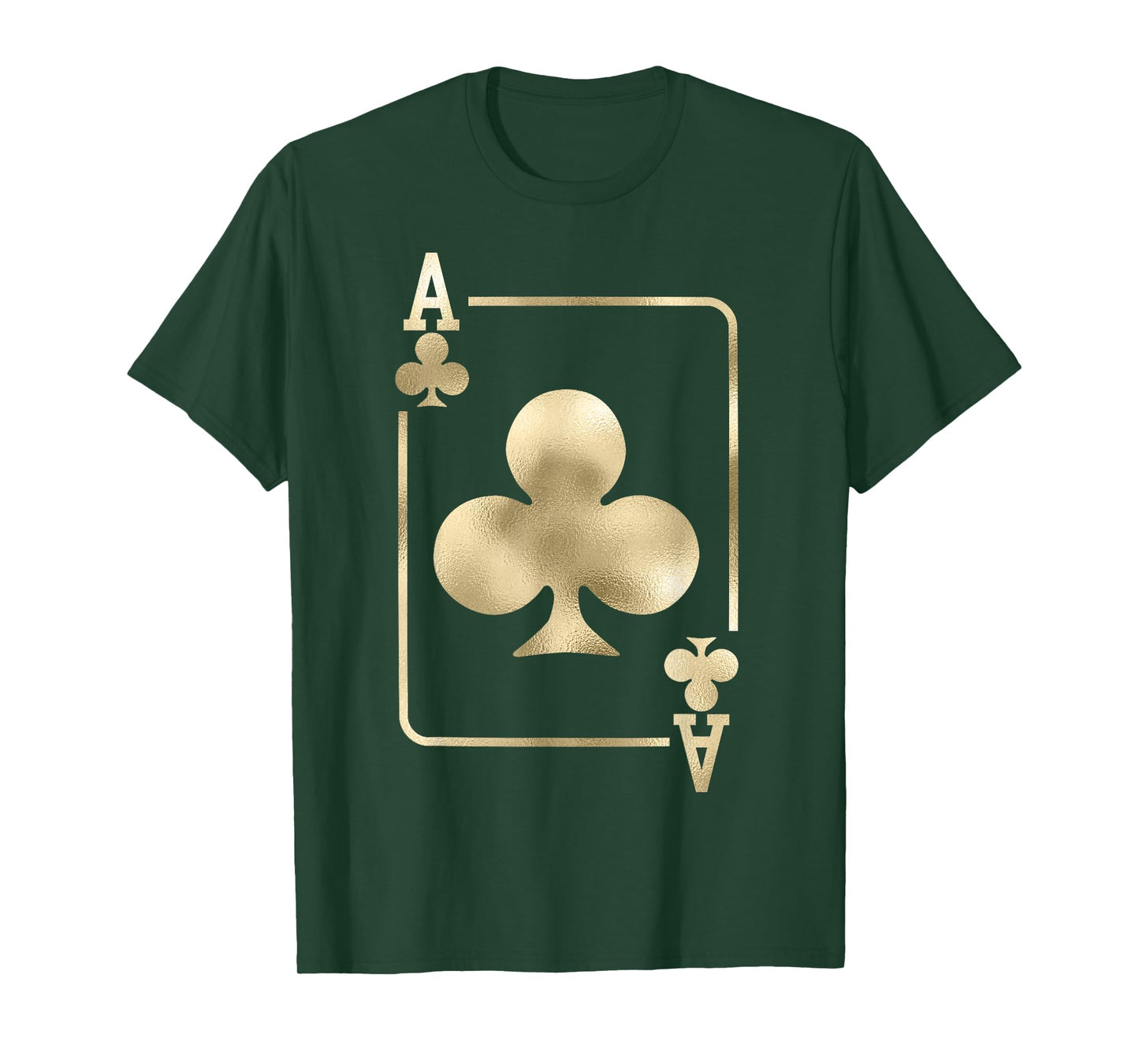 Ace of Clubs Playing Card Halloween Costume Glam T-Shirt