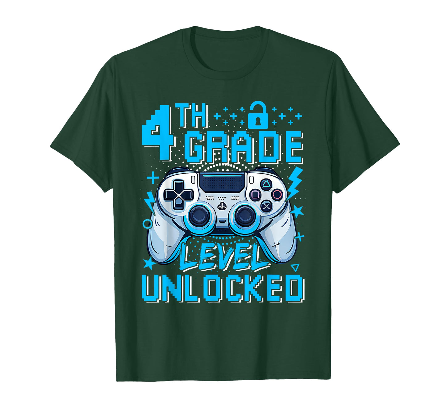 4th Grade Level Unlocked Video Game First Day Boy Kid T-Shirt