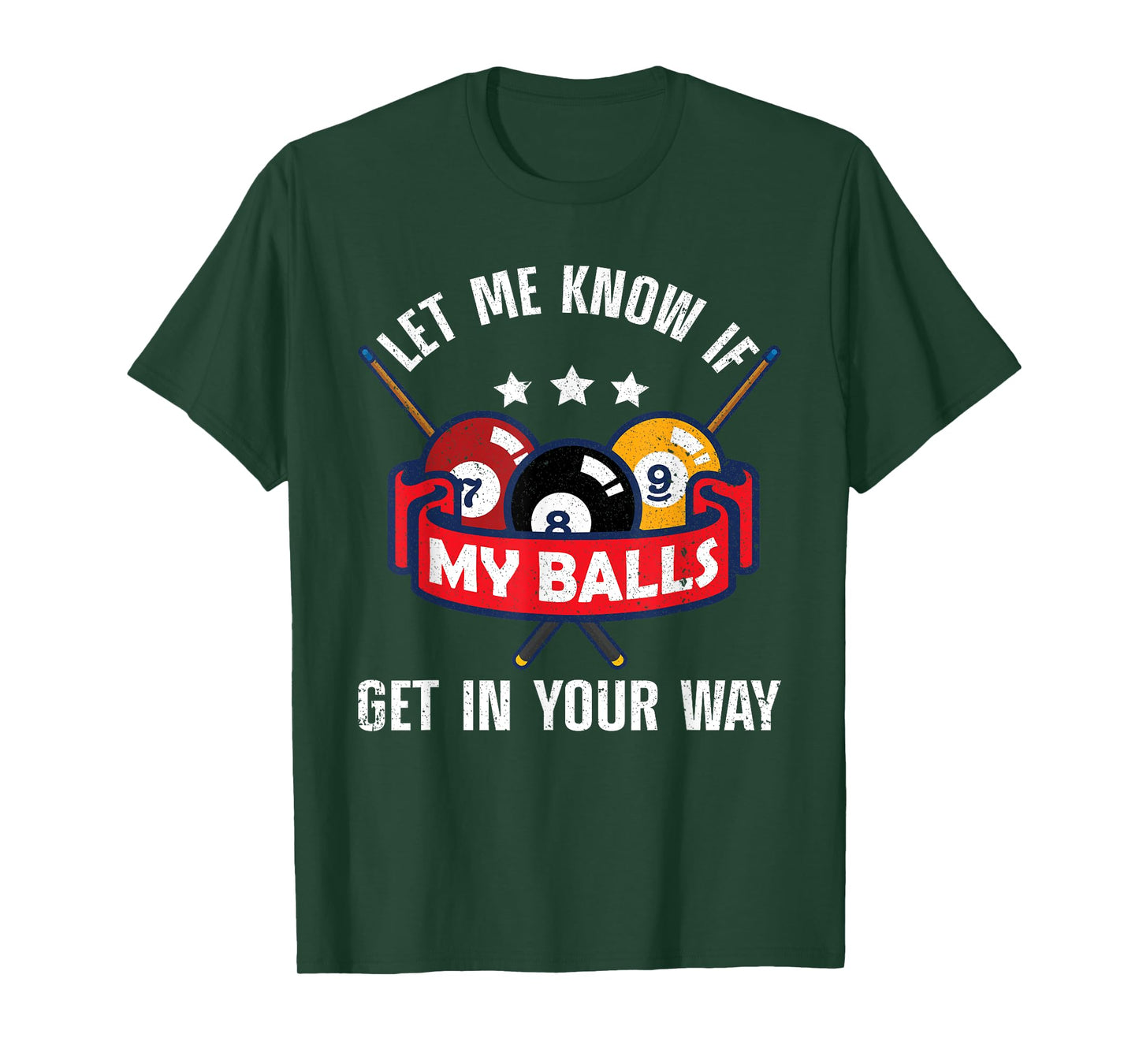 Funny Billiards Design Pool Player Men Women Billiard Lovers T-Shirt