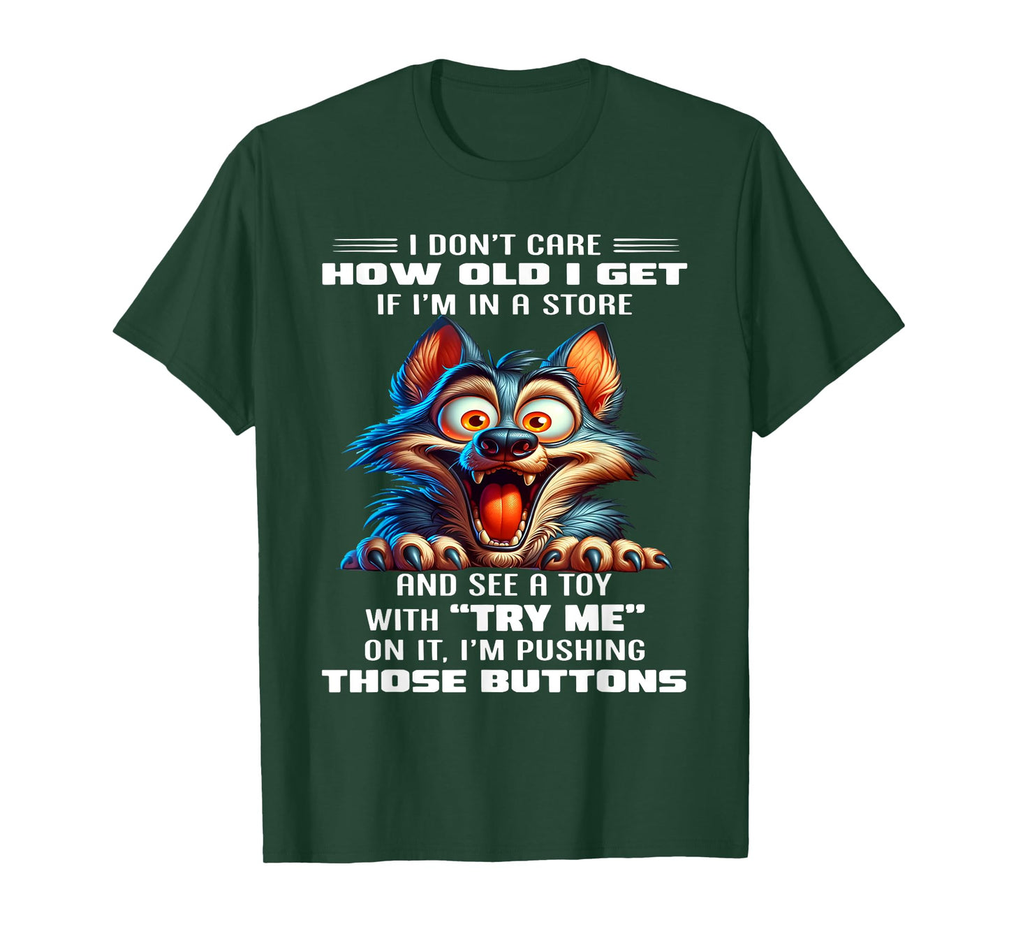 Raven I Don't Care How Old I Get If I'm in A Store T-Shirt