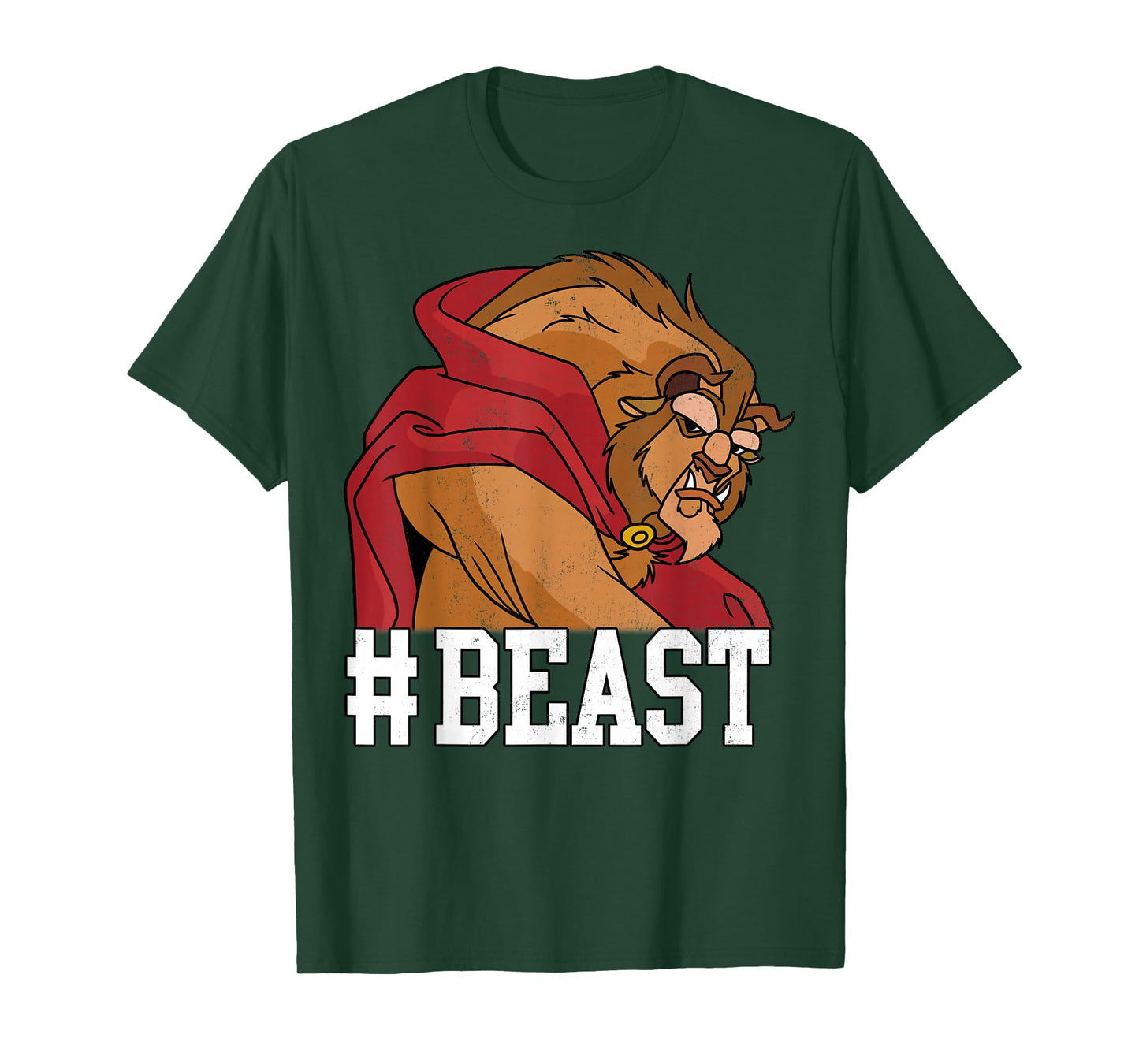 Disney Beauty and the Beast #BEAST Big Face Portrait T-Shirt