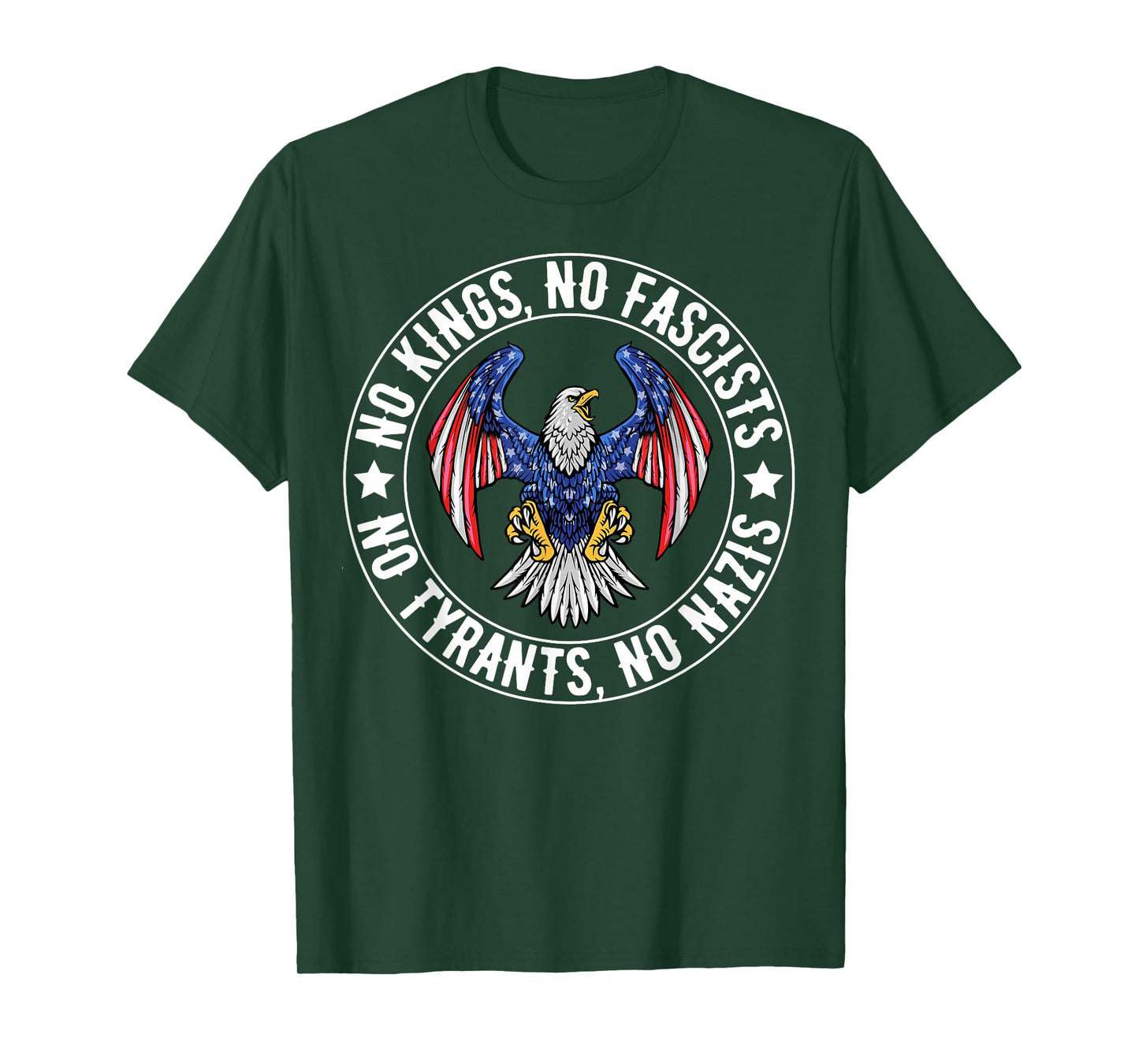 No Kings in America No Fascists We The People Political T-Shirt