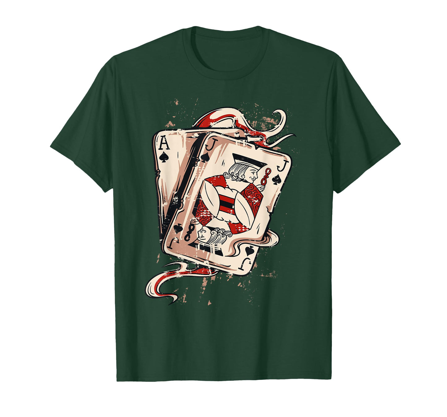 Poker Hand Ace and Jack Playing Cards Blackjack T-Shirt