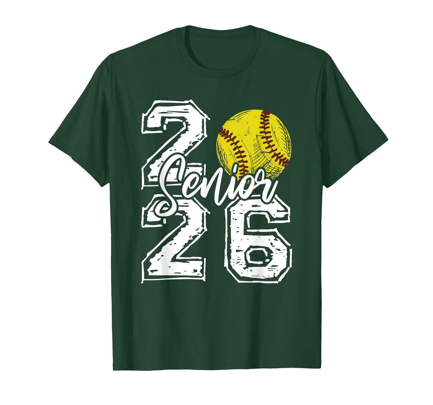 Class of 2026 Softball Senior 2026 Back To School Funny T-Shirt