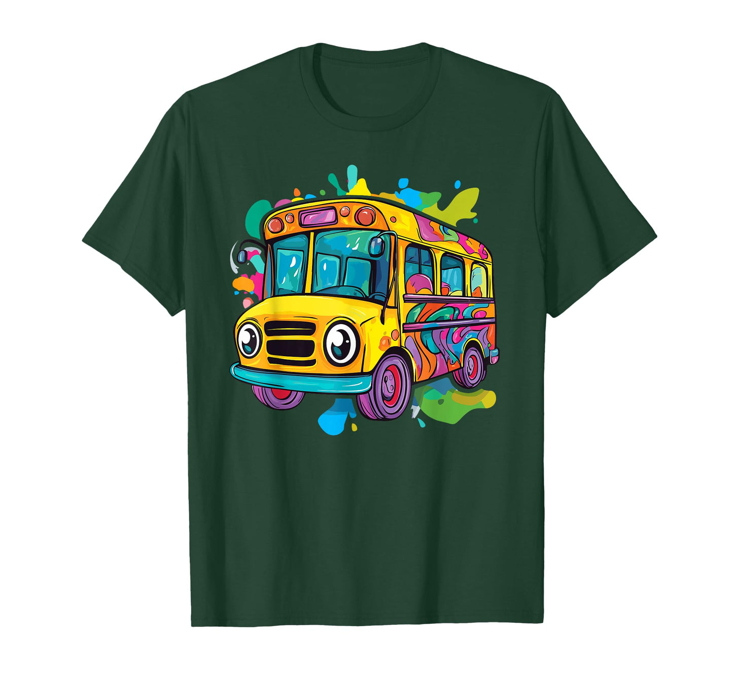 Colorful School Bus T-Shirt