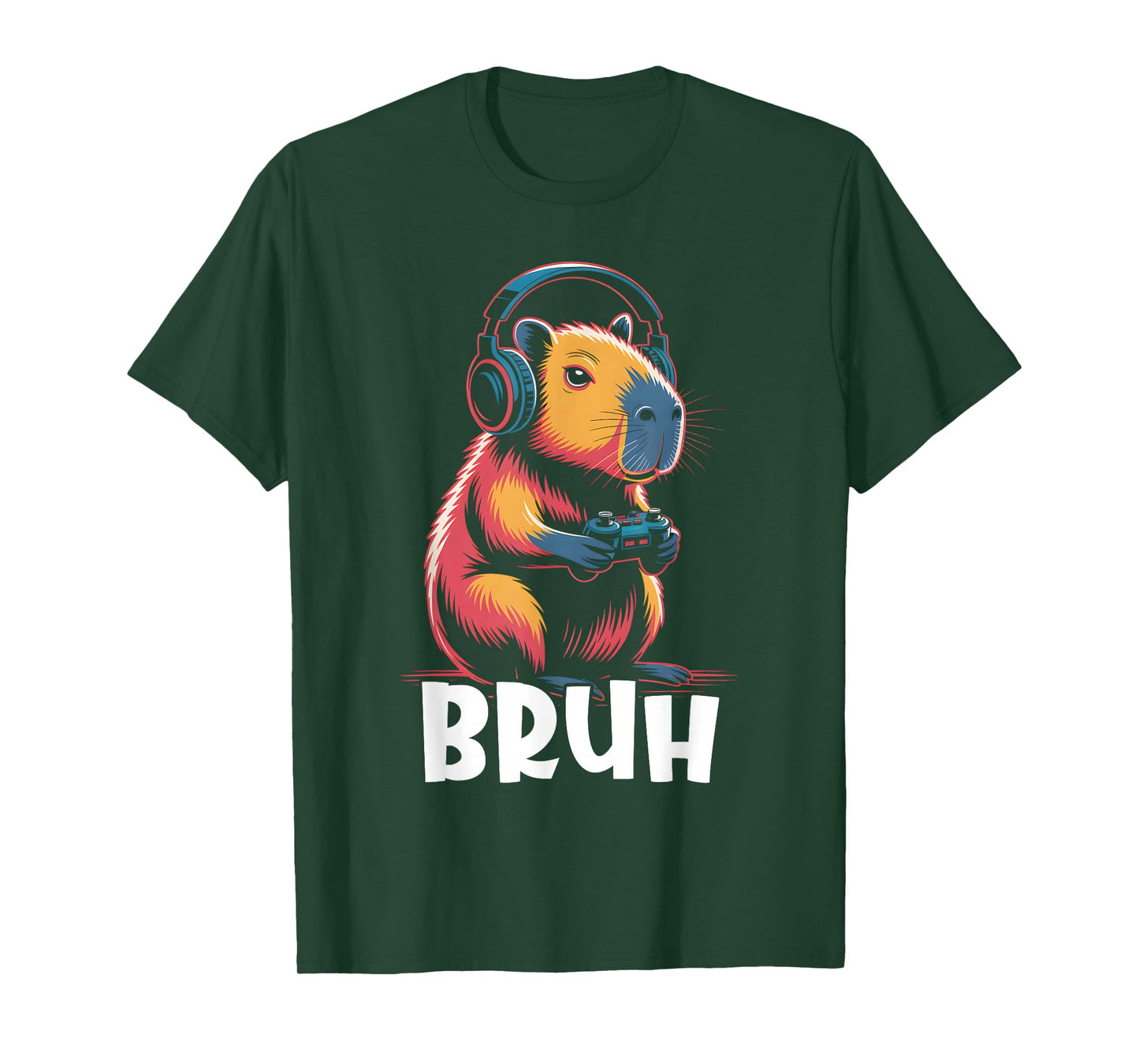 Bruh Video Games Boys Capybara T-Shirt