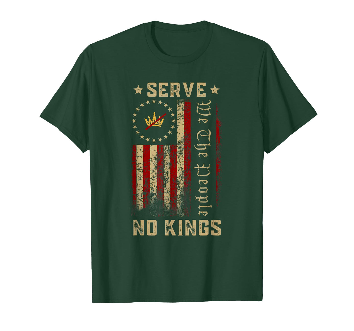 No King Patriotic Freedom America Flag Men Women Gifts T-Shirt