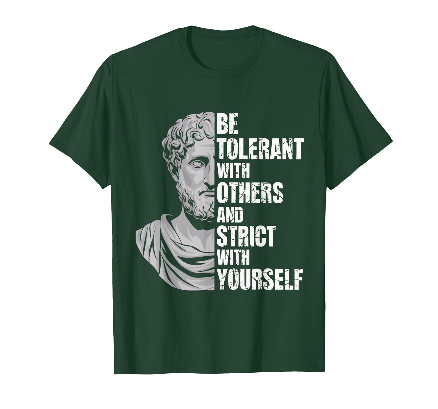 Strict With Yourself Marcus Aurelius Stoicism Stoic T-Shirt
