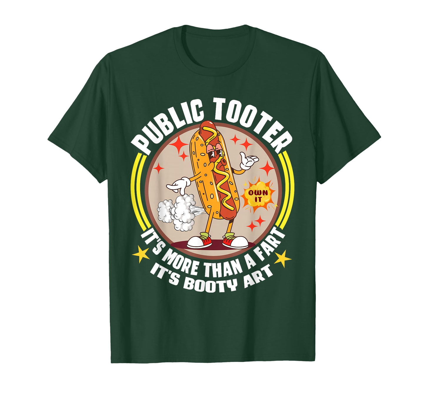 Public Tooter Funny Inappropriate Embarrassing Adult Humor T-Shirt