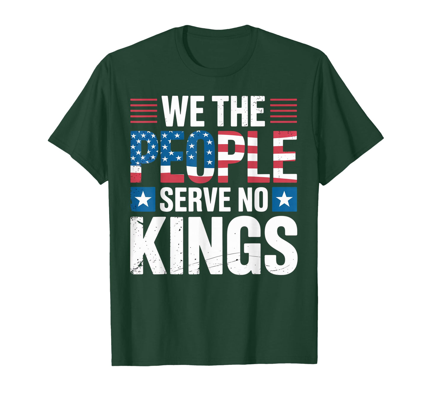 No King Patriotic Freedom for Men Women American Flag T-Shirt