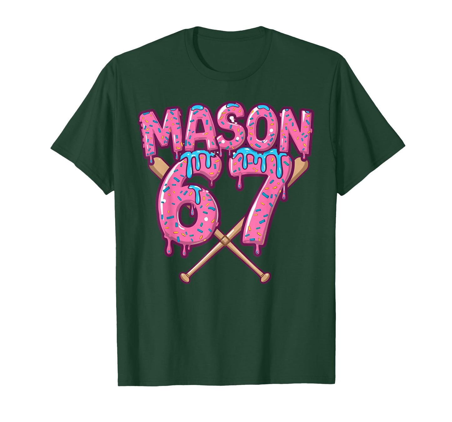 Six Seven Ice Cream Drip Sport 67 Fun Mason Meme T-Shirt