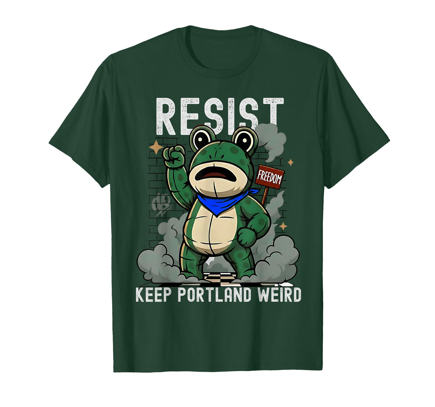 Portland 2025 Resist Portland Frog No Kings October 18 Funny T-Shirt